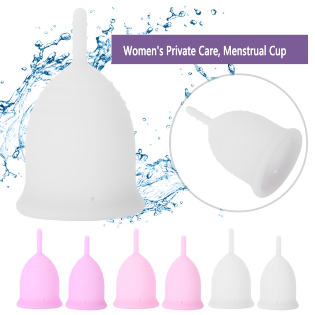 Happydeer Women Medical Silicone U-shape Reusable Month Period Menstrual Cup Hygiene Care Happydeer