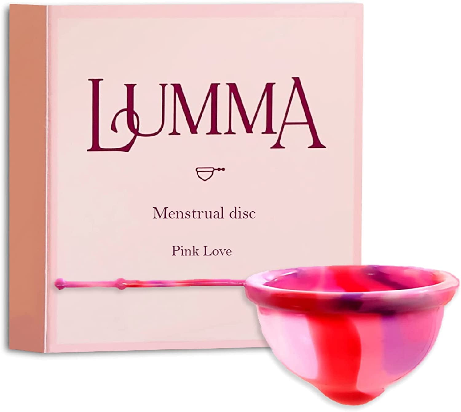 LUMMA Menstrual Disc | Comfortable & Soft | Reusable Medical Grade Silicone | Leak-Proof | Silicone String for Easy Removal | Sustainable Choice to Tampons | Includes Carrying Pouch | Medium, Unicorn Lumma