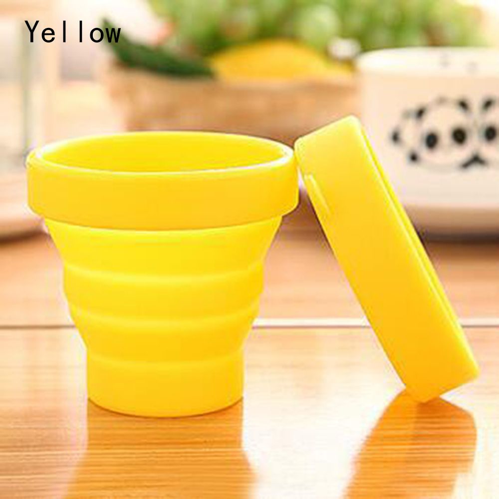 New Collapsible Sterilizing Menstrual Period Menstrual Cup Feminine Hygiene Silicone Cup Esterilizador Tool YELLOW ChengR