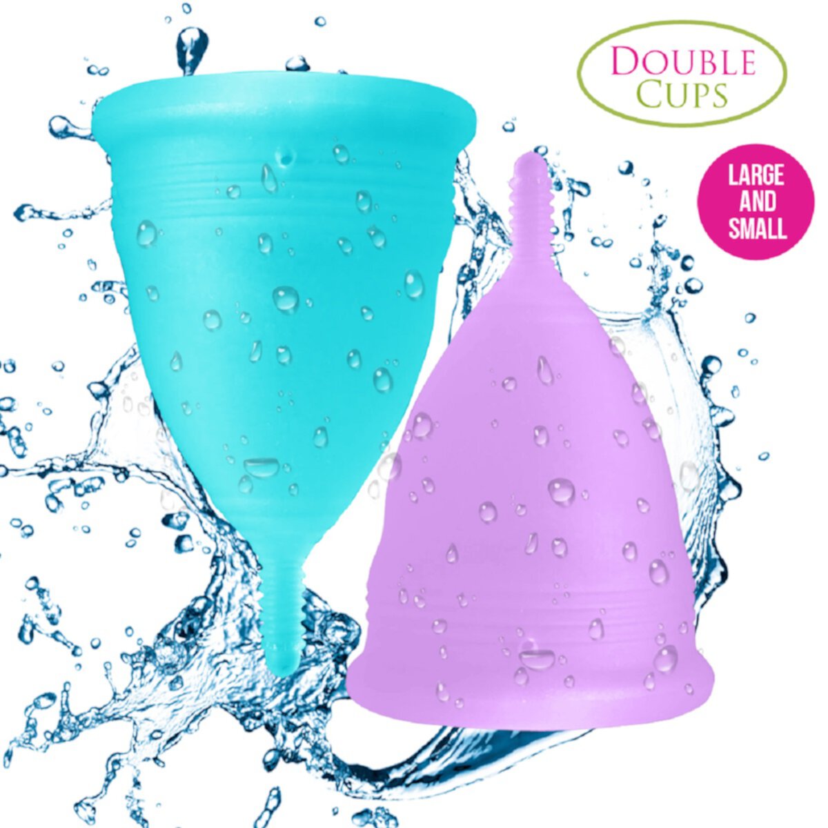 Blossom Menstrual Cups Reusable Silicone Cup (L-Blue | S- Purple) Blossom menstrual cup