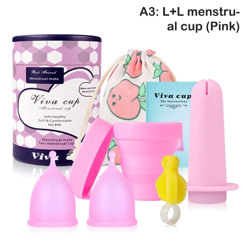 Portable Menstrual Cup Booster Medical Silicone Leak-proof Lady Women Menstrual Period Cup Booster Feminine Hygiene Product Altrian, Inc