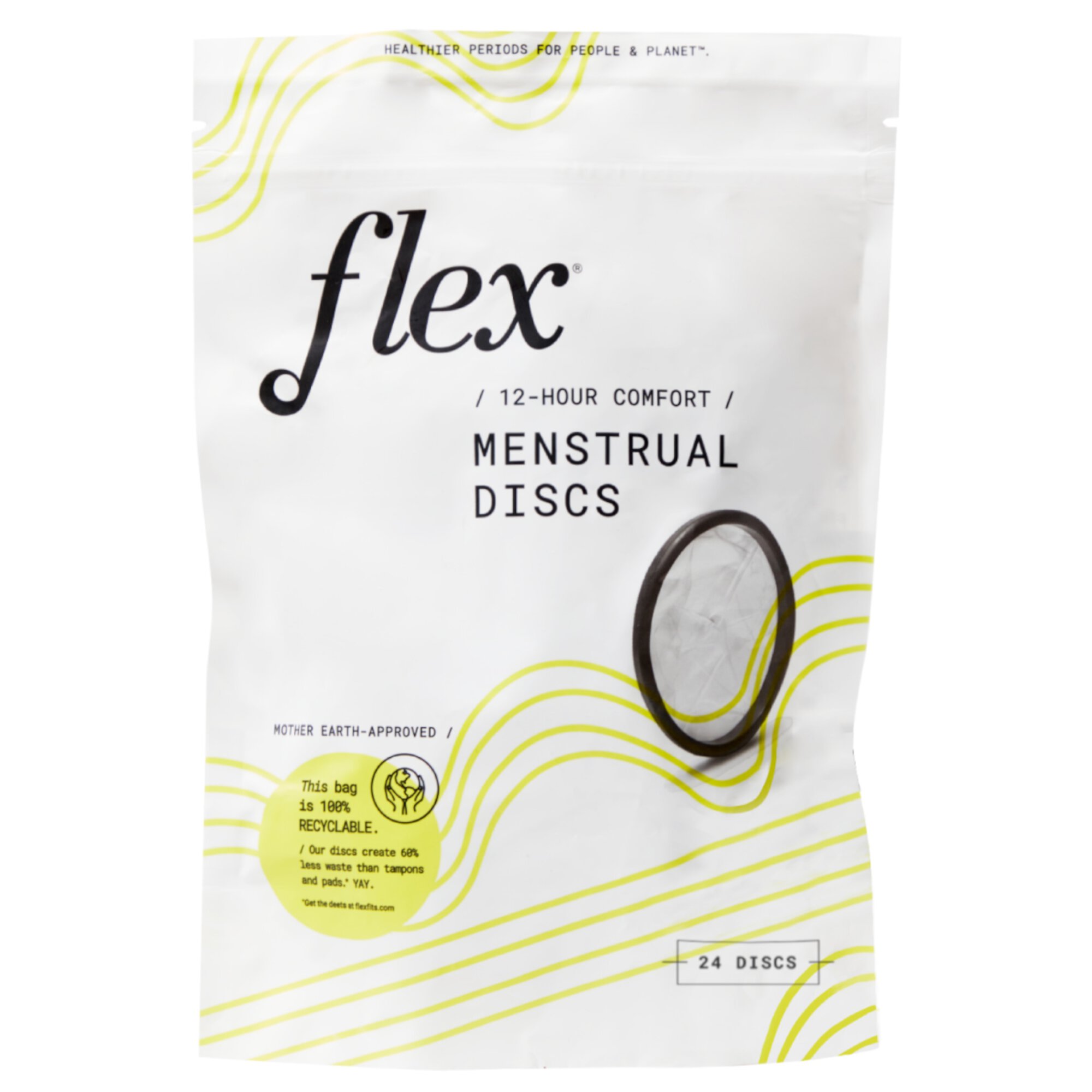 Flex Disposable Menstrual Disc - 24 New Discs FLEX