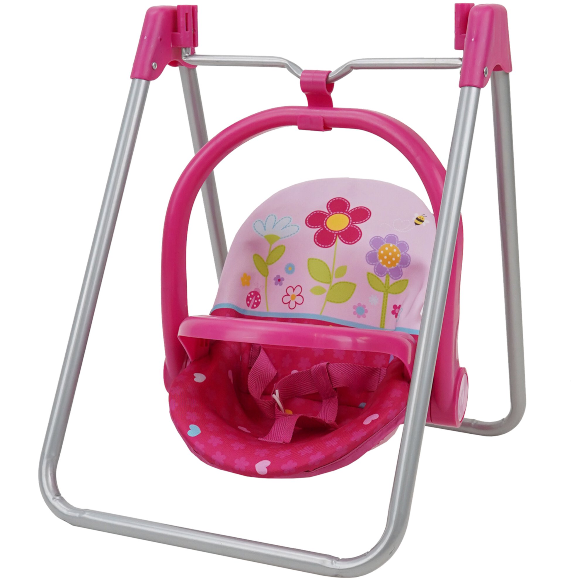 509: Garden Doll 3-in-1 Feed n Swing Combo Play Set - Kids Pretend Play, Converts to Highchair, Swing, & Carrier, Ages 3+ 509 Crew