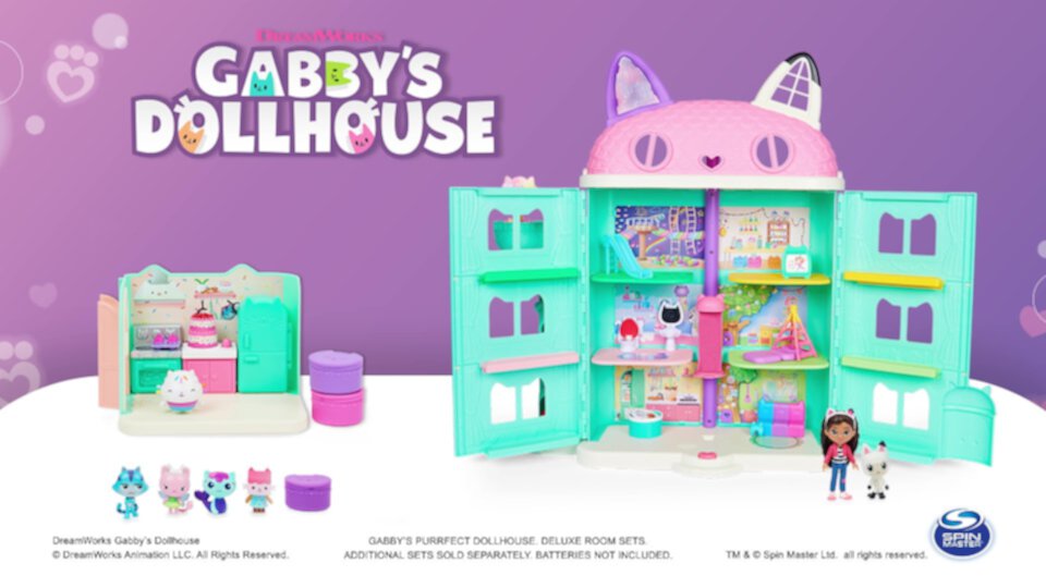 Gabby’s Dollhouse, Bakey with Cakey Kitchen Playset with Figure, for Ages 3 and up Gabby's Dollhouse