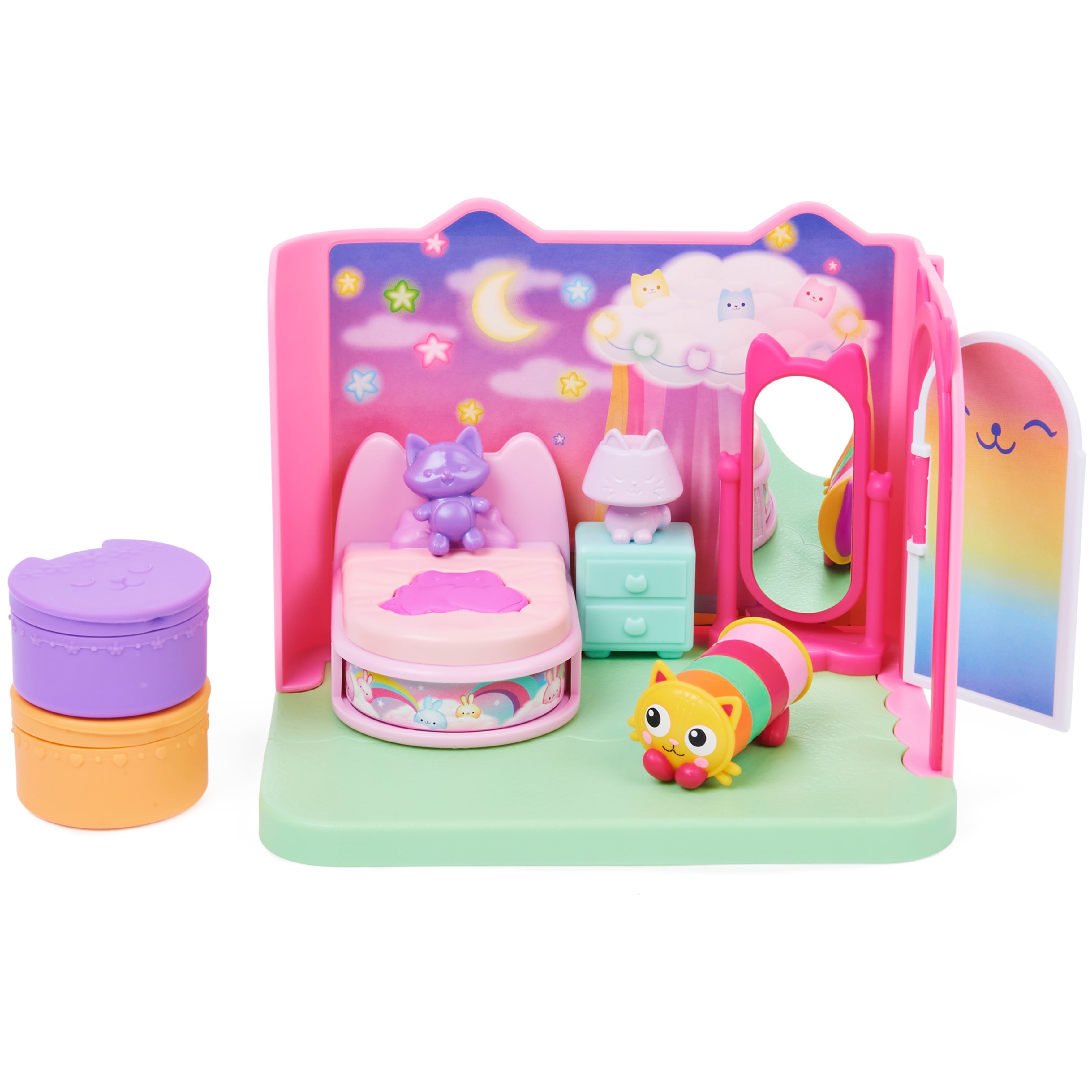 Gabby’s Dollhouse, Pillow Cat’s Sweet Dreams Bedroom Playset with Figure Gabby's Dollhouse