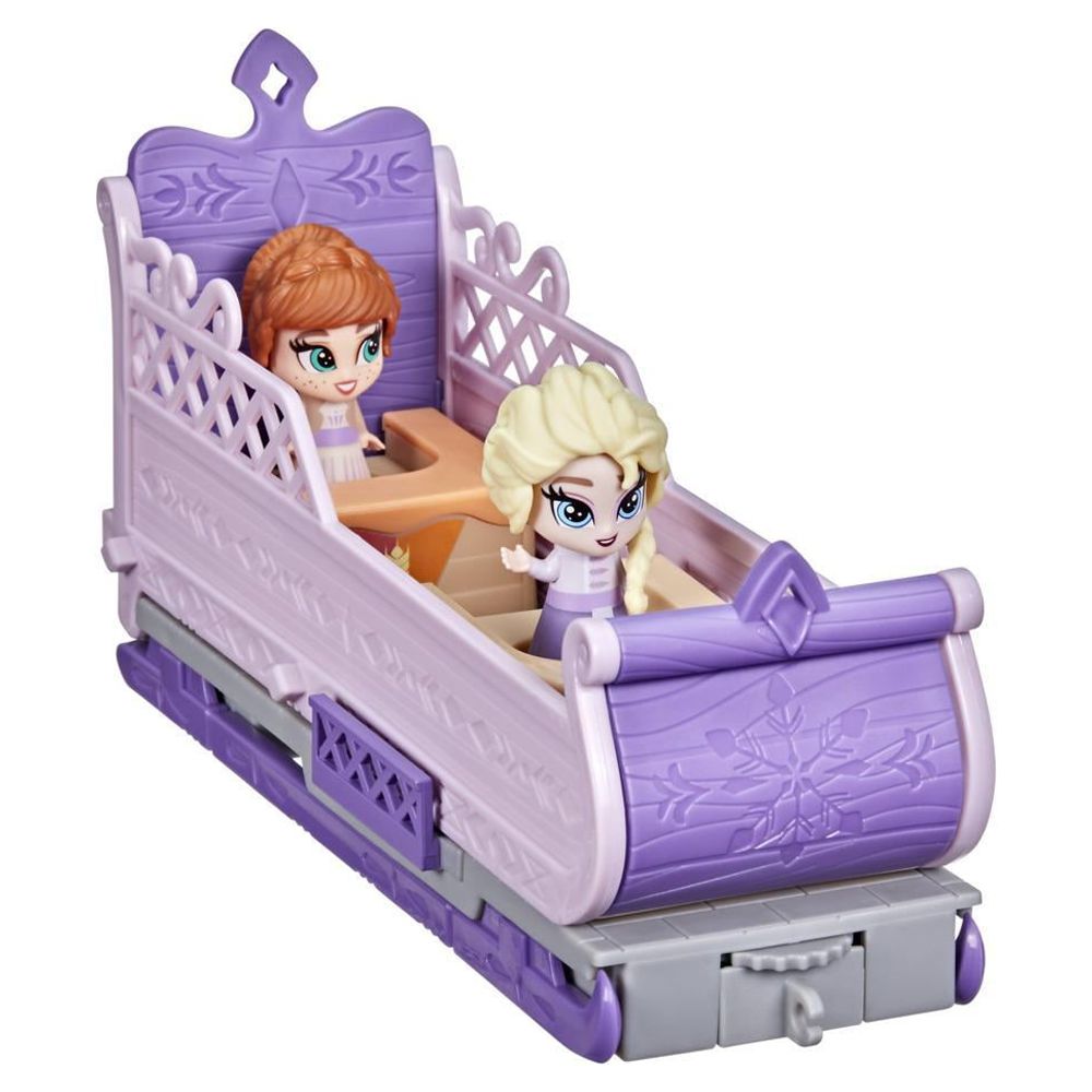 Disney's Frozen 2 Twirlabouts Picnic Playset Sled-to-Castle, Elsa and Anna Dolls Disney Frozen