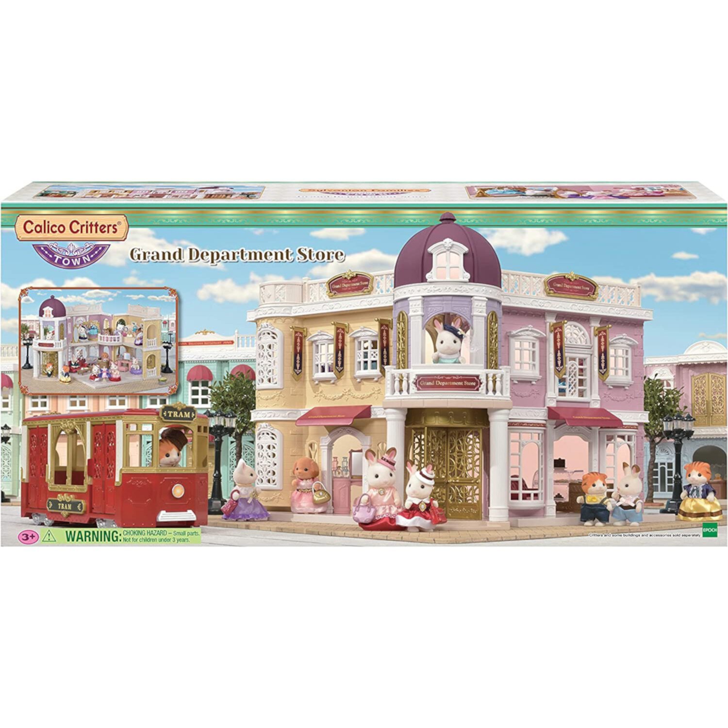 Calico Critters Town Series Grand Department Store, Fashion Dollhouse Calico Critters