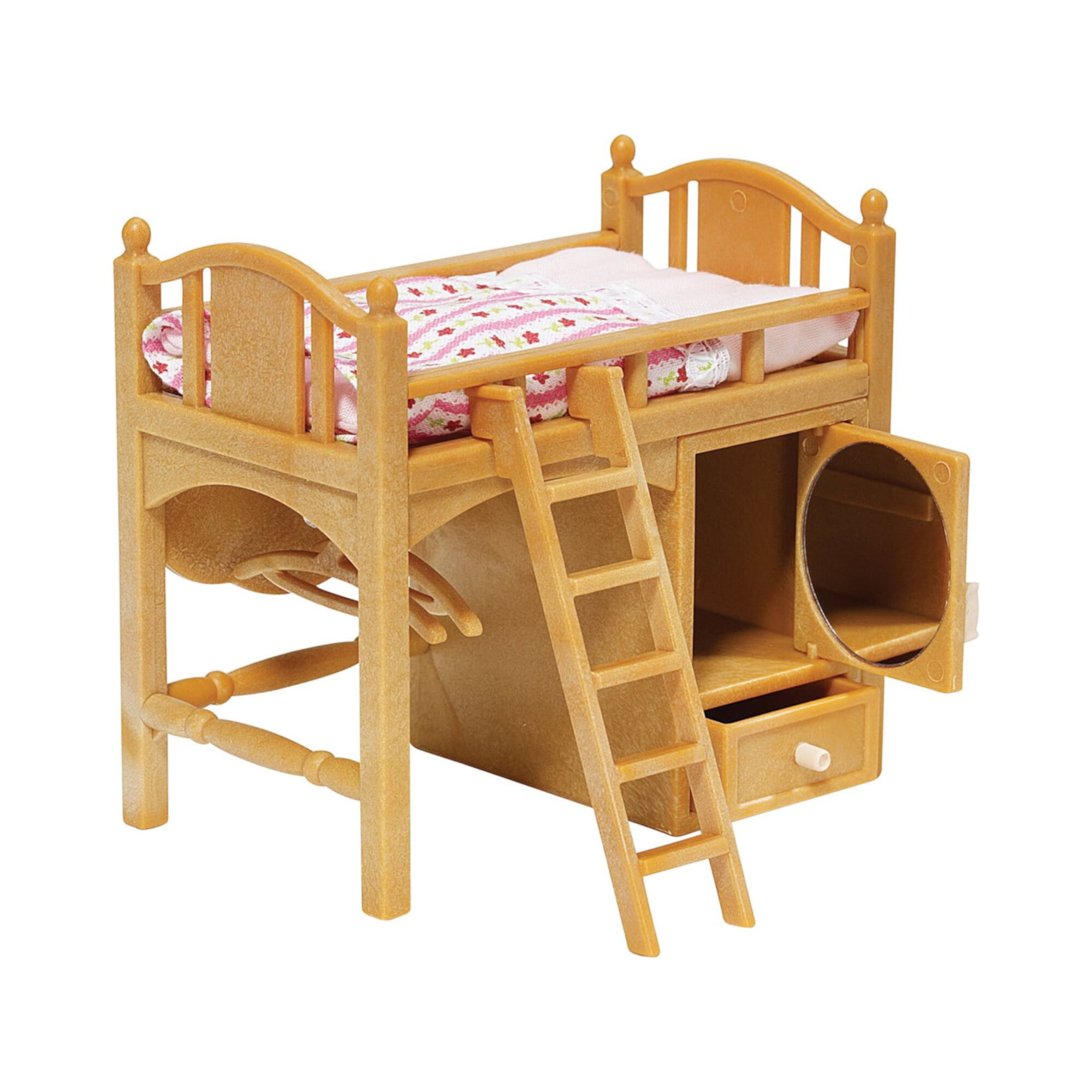 Calico Critters Loft Bed, Dollhouse Furniture Set Calico Critters