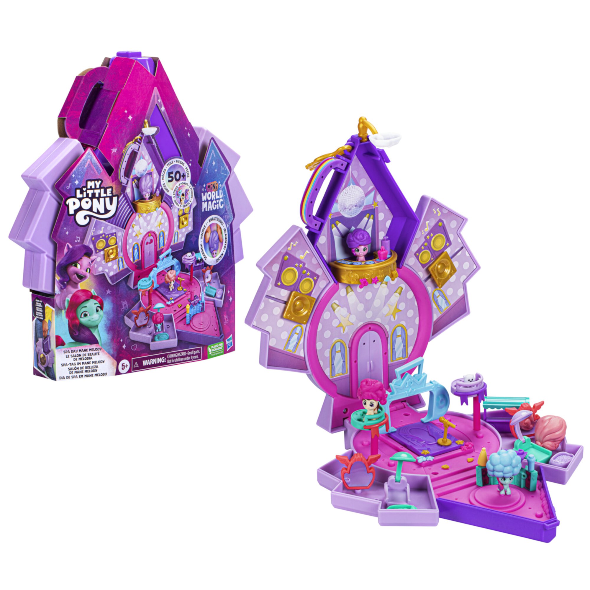 My Little Pony Mini World Magic Spa Day Mane Melody, Princess Pipp Petals Buildable Playset, Only At Walmart My Little Pony