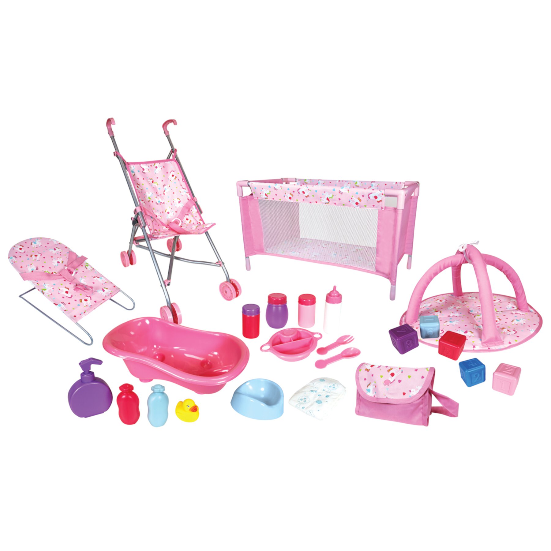 Lissi Nursey Play Set Doll Accessories, 24 Pieces Lissi