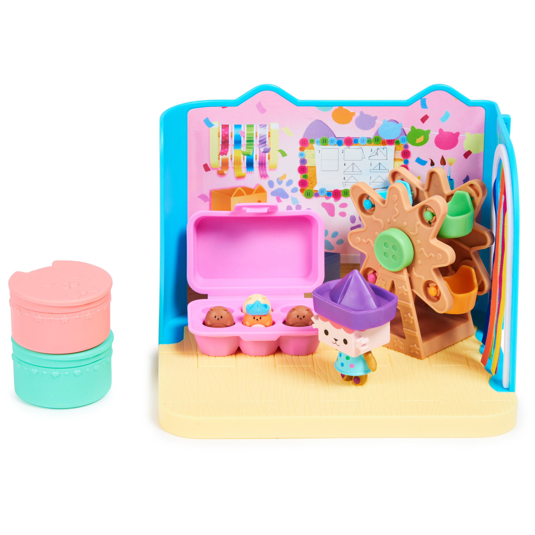 Gabby's Dollhouse, Baby Box Craft-A-Riffic Room Playset with Cat Figure Gabby's Dollhouse