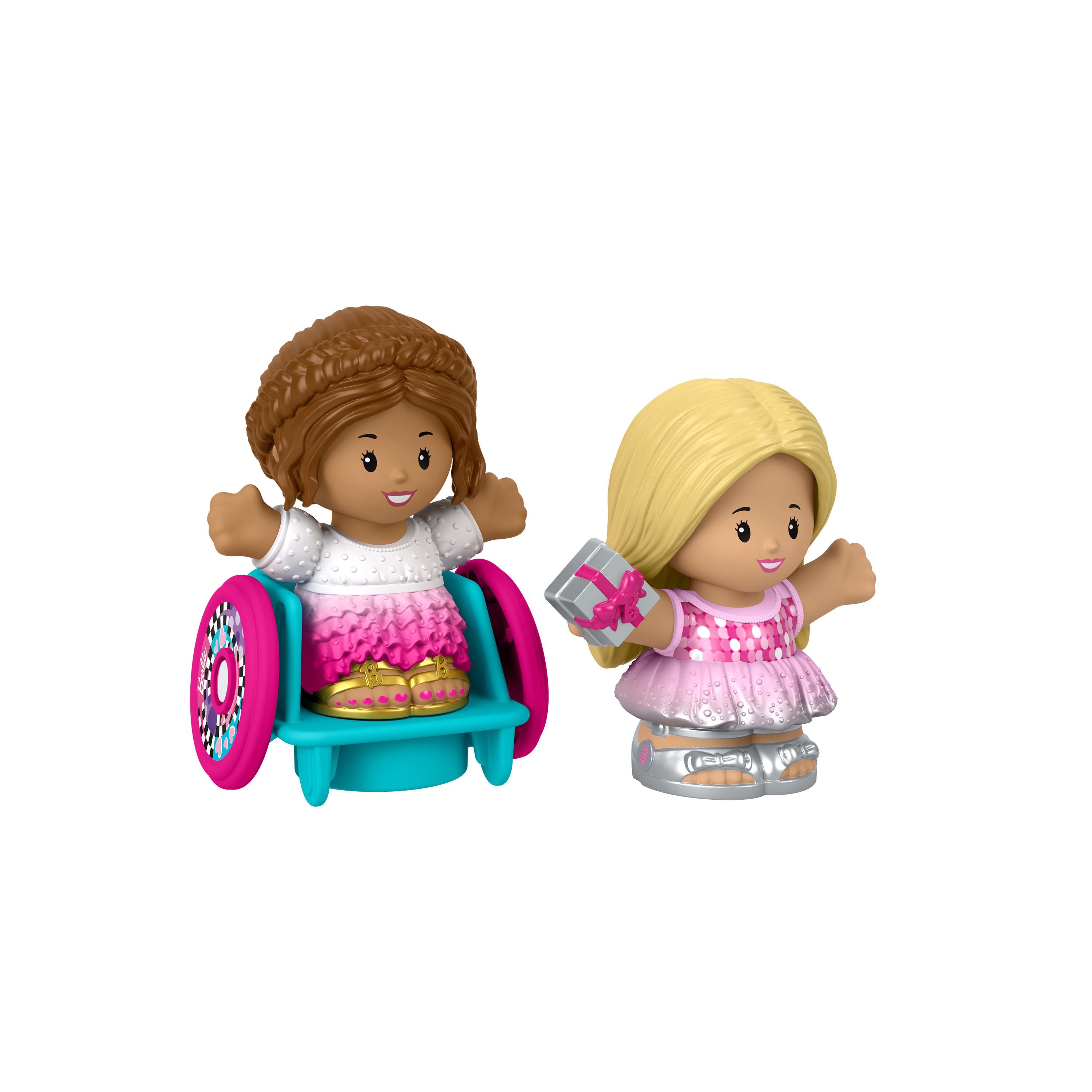 Fisher-Price Little People Barbie Party Figure Pack, 2 Characters for Toddlers Little People