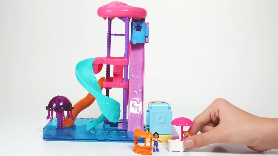 Polly Pocket Pollyville Super Slidin' Water Park Playset Polly Pocket