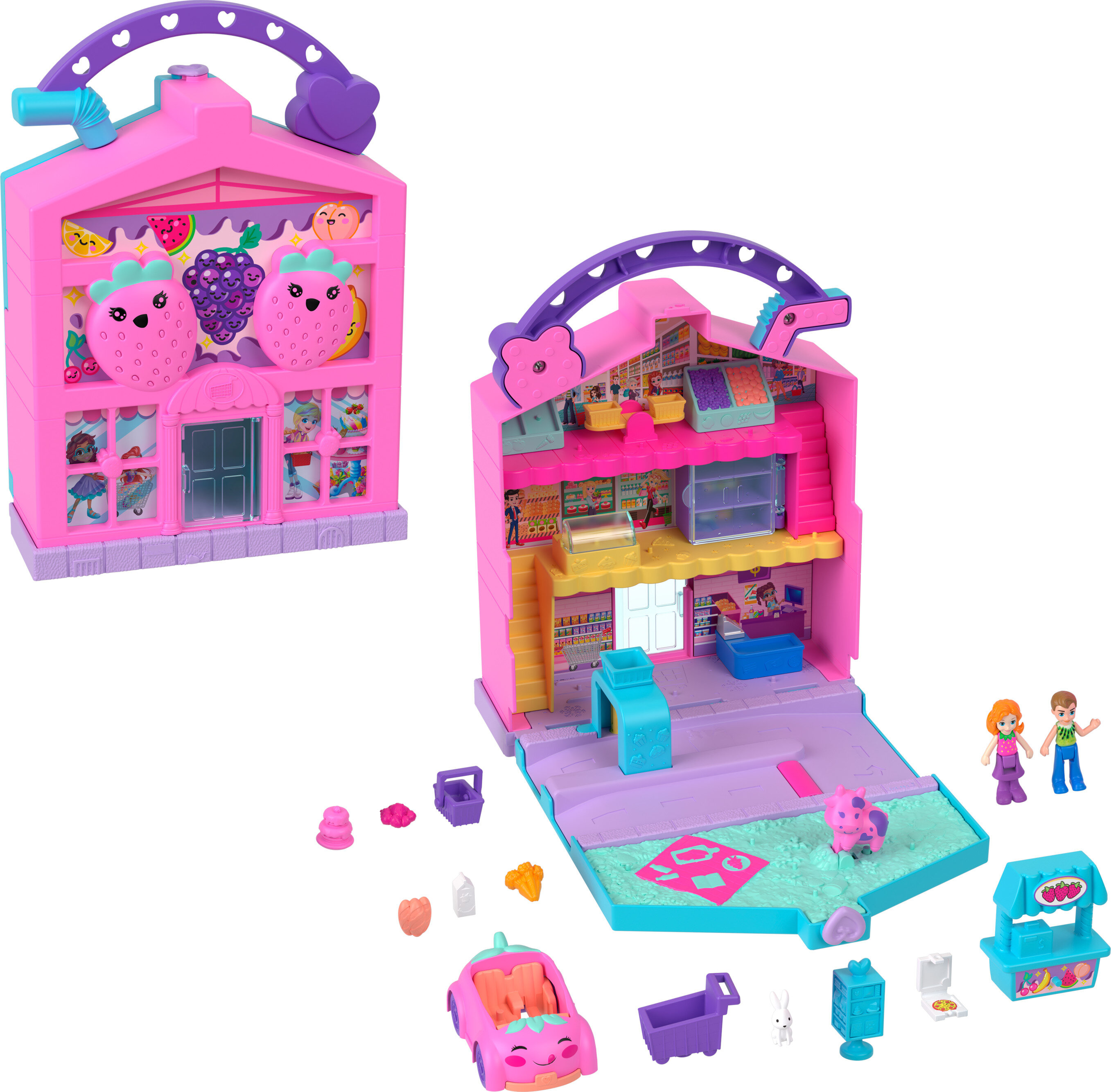 Polly Pocket Dolls & Playset, Food Toy with Micro Dolls and Accessories, Multi-Color Polly Pocket