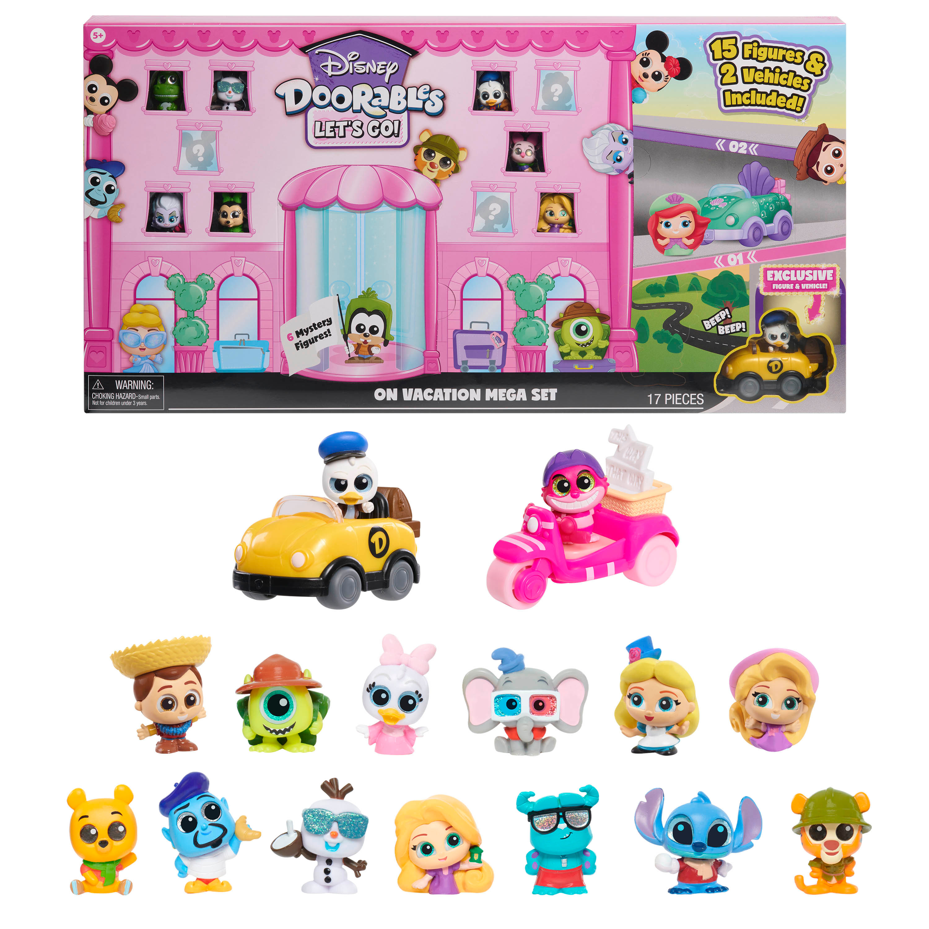 Disney Doorables Let’s Go On Vacation Mega Set , Kids Toys for Ages 5 up Disney Doorables