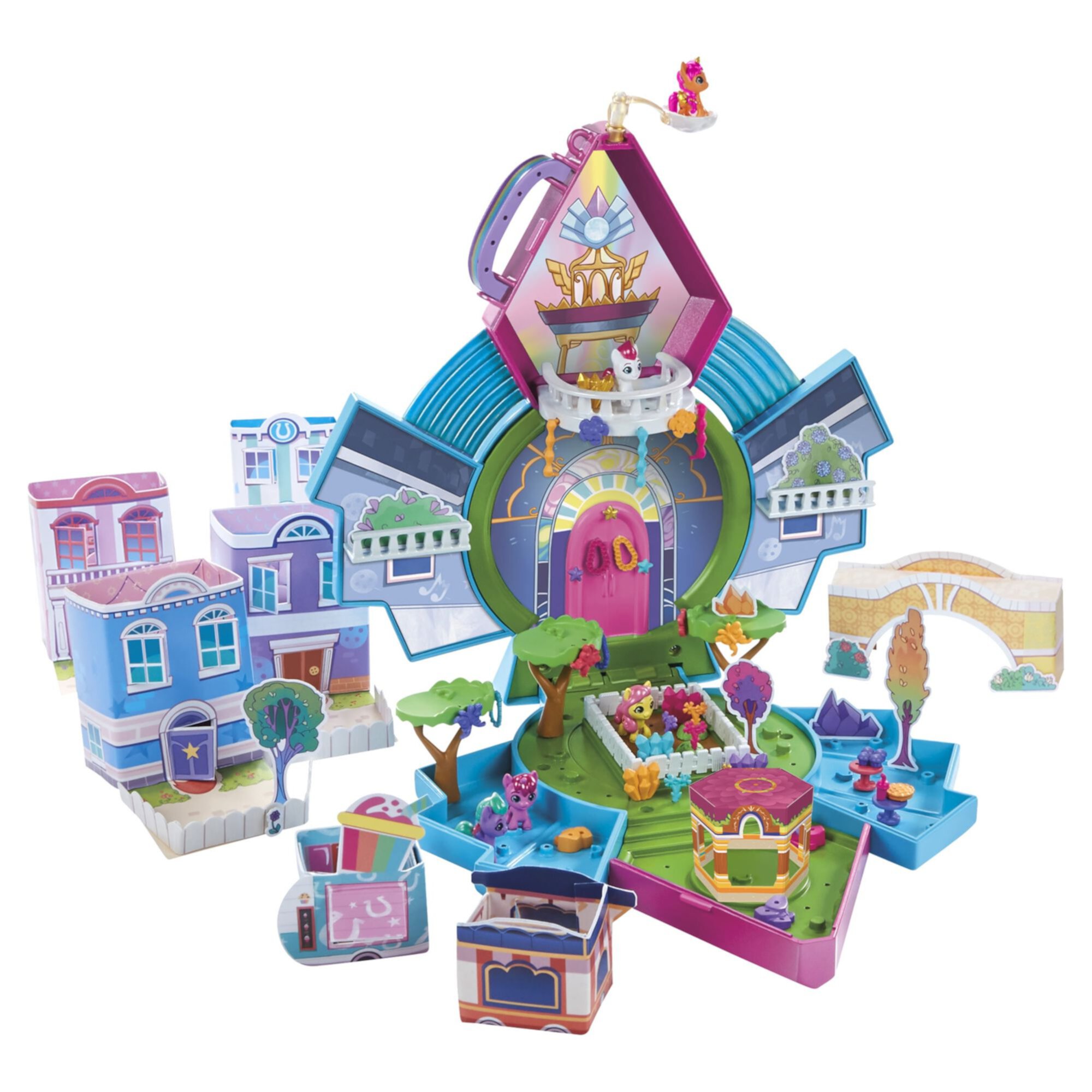 My Little Pony Mini World Magic Epic Mini Crystal Brighthouse Playset with 5 Mini Dolls My Little Pony