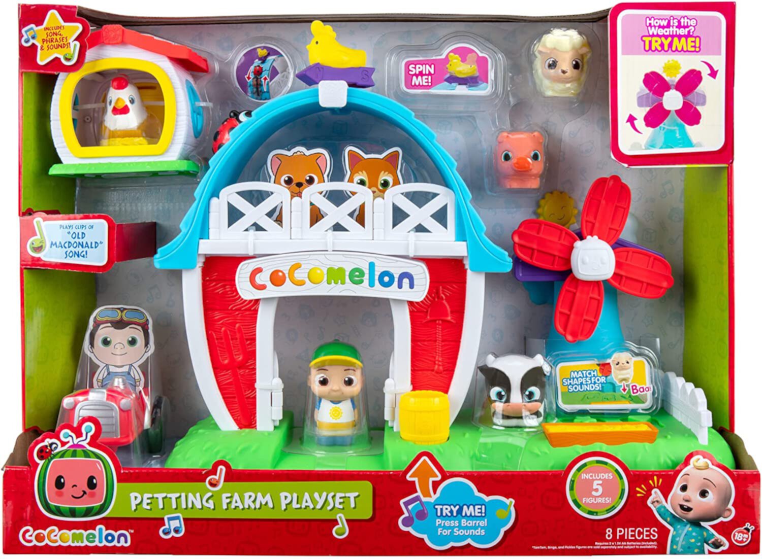 Cocomelon, Farmhouse Playset, Baby and Toddler Toy CoComelon