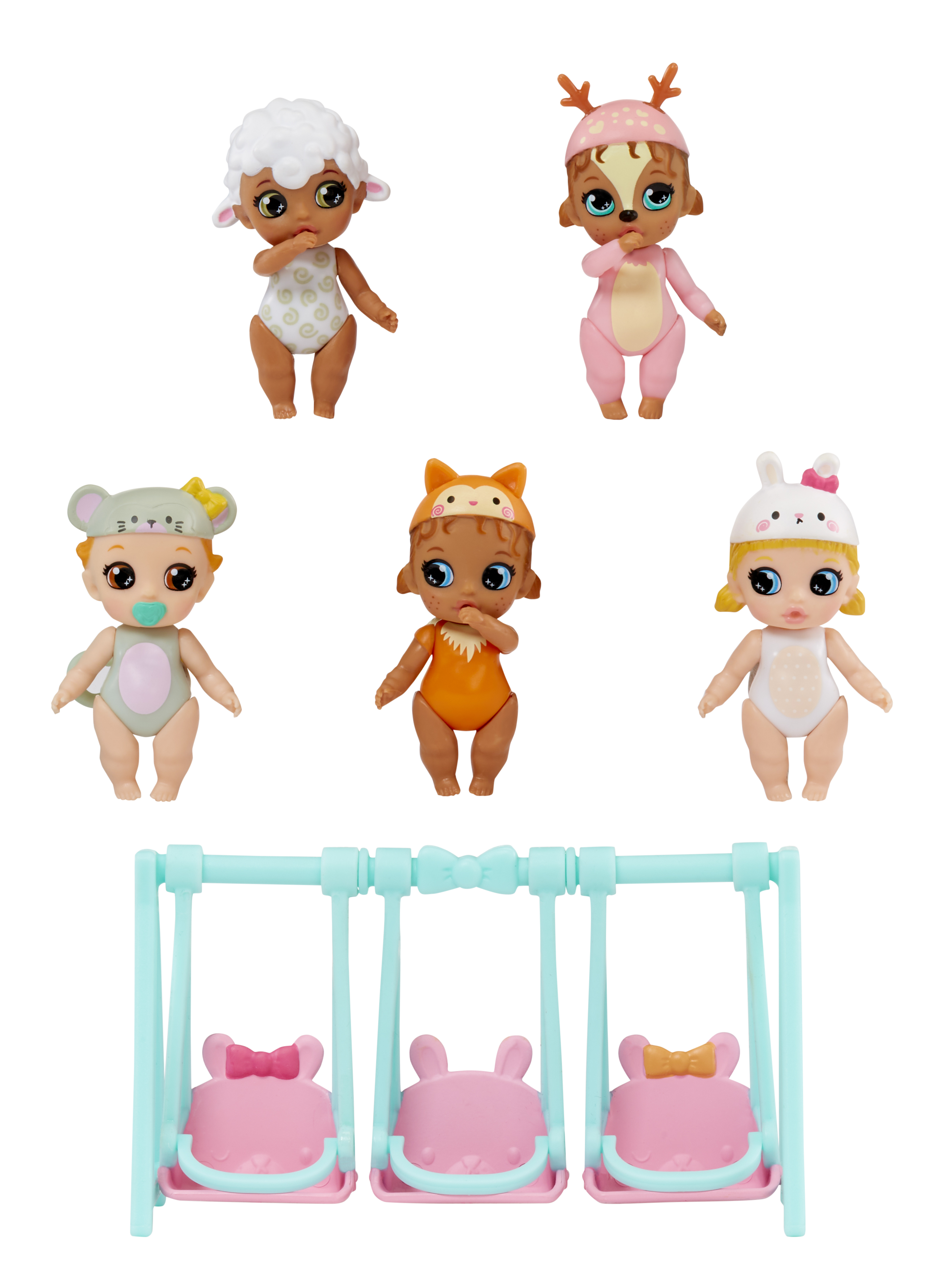 Baby Born Surprise Mini Babies Woodland-Themed Bundle - Value Playset with 5 Collectible Mini Baby Dolls, Kids Ages 3 and Up Baby Born