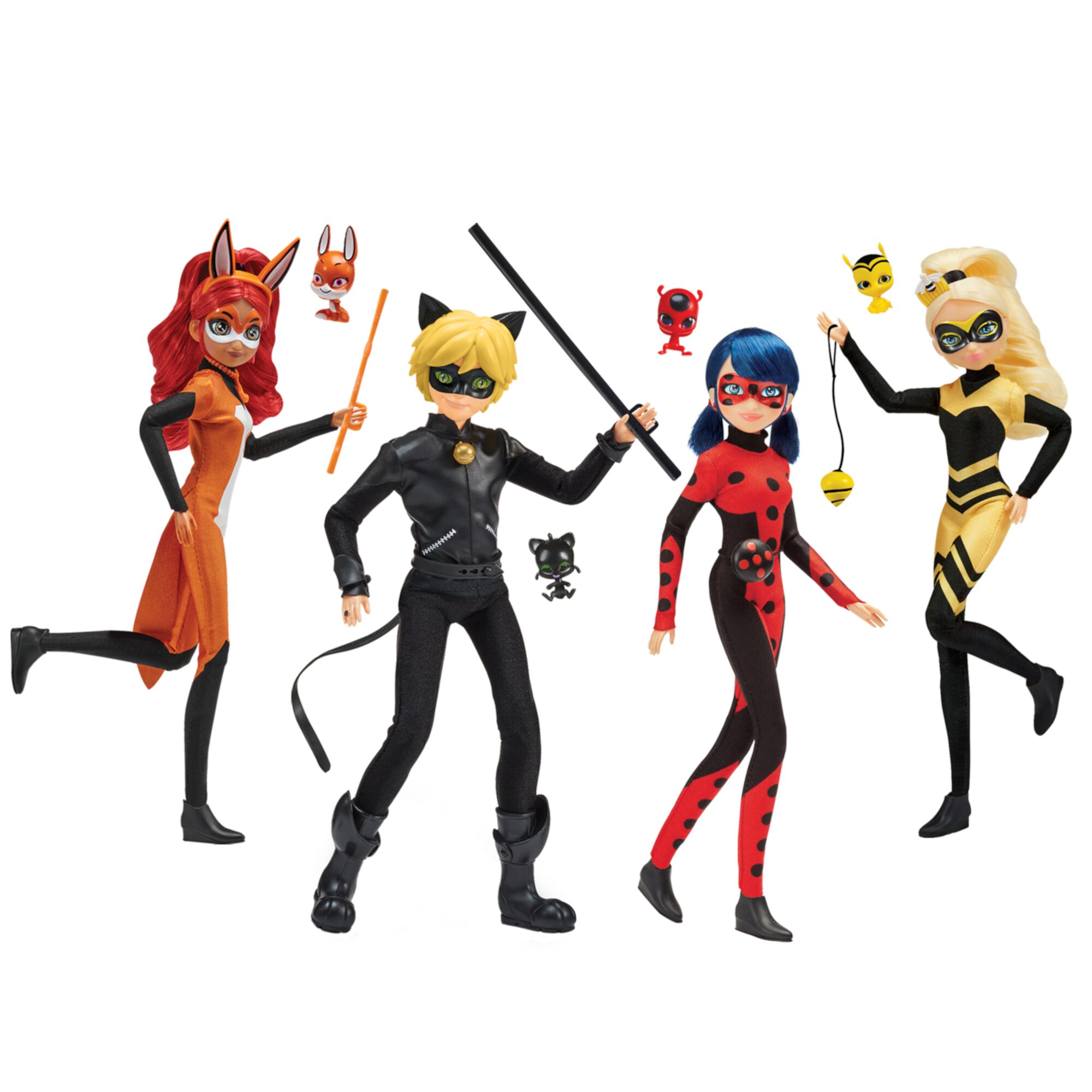 Набор кукол Miraculous Heroez, 4 предмета, 30 см, для детей от 3 лет Miraculous