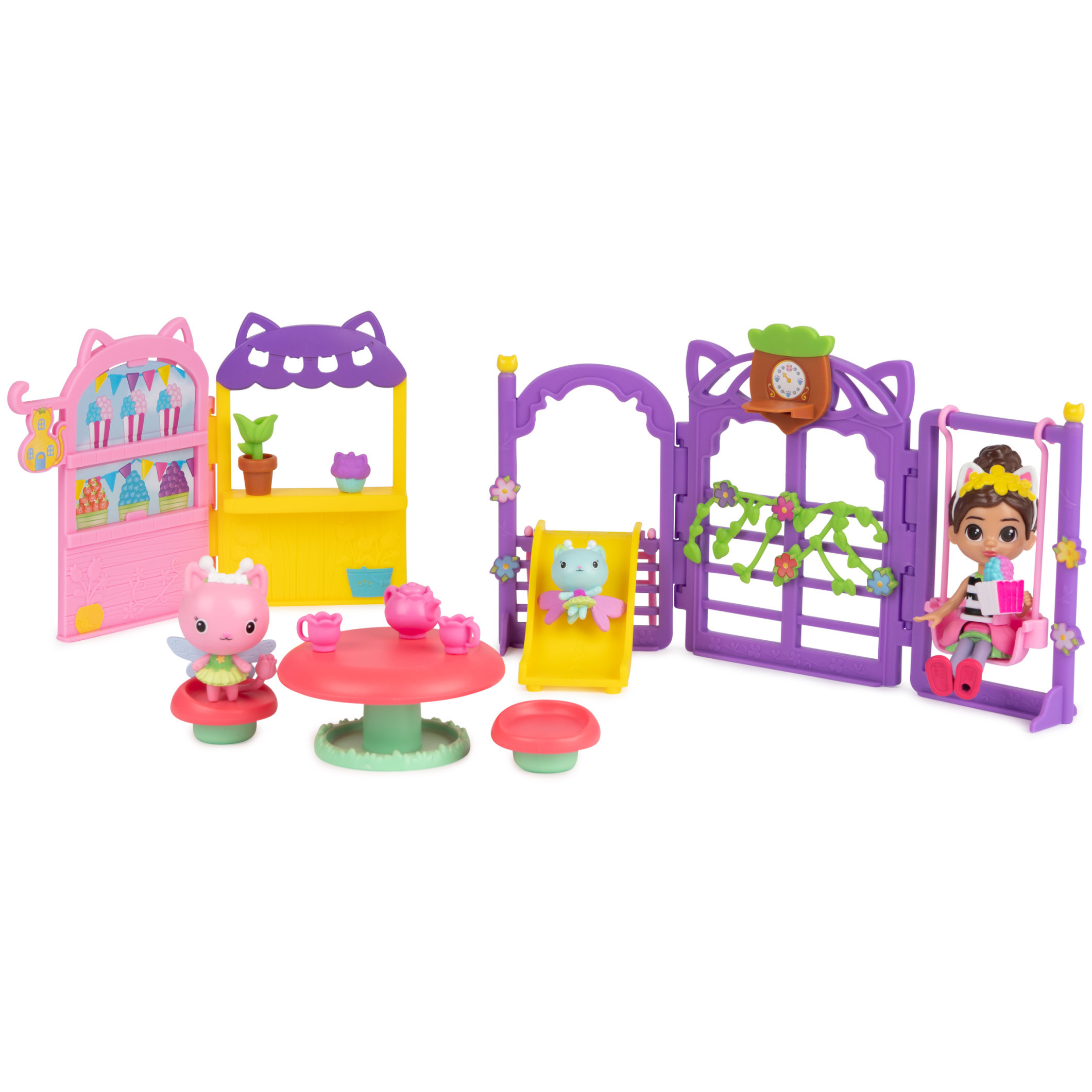 Gabby’s Dollhouse Kitty Fairy Garden Party 18-Piece Playset Gabby's Dollhouse