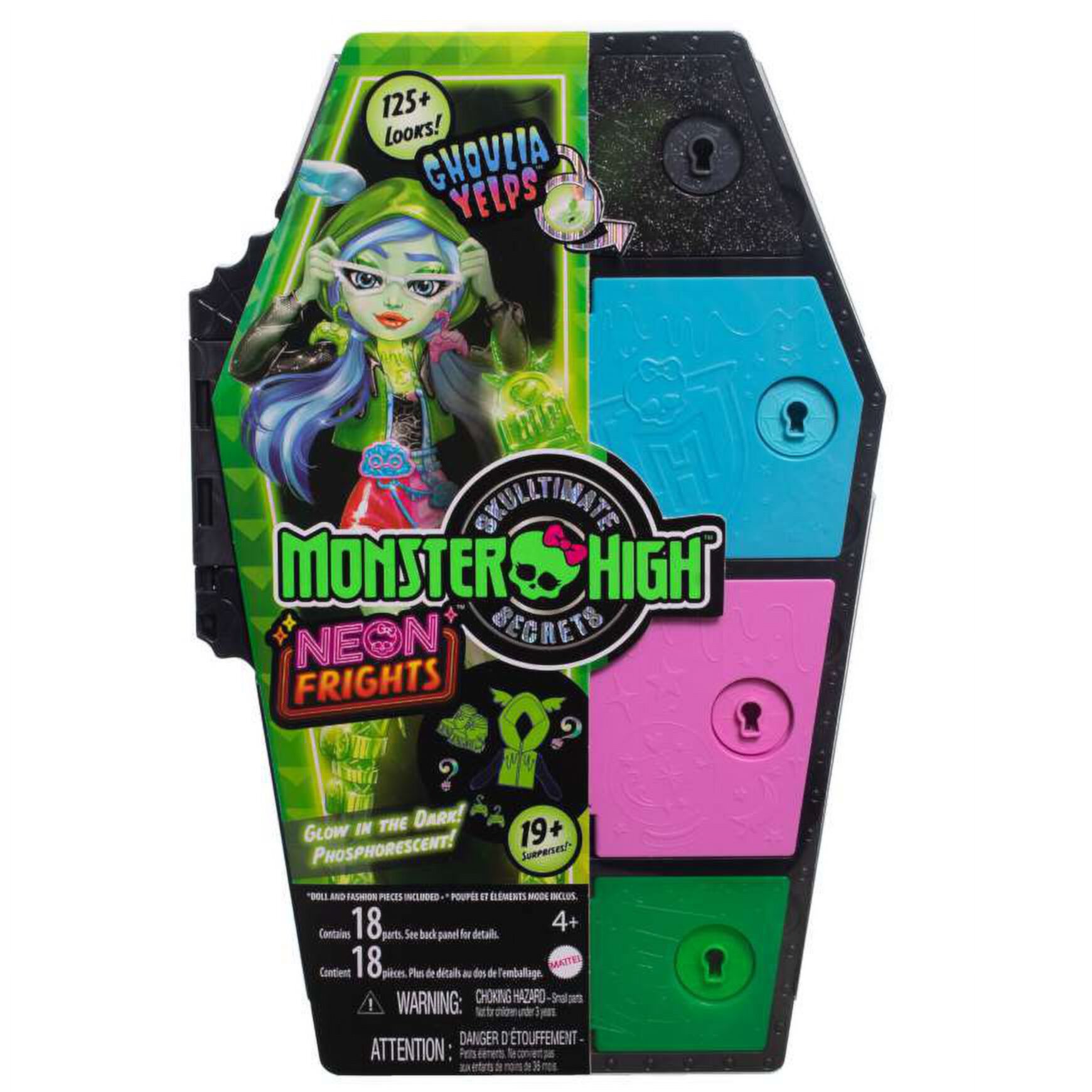 Monster High Neon Frights Ghoulia Yelps Doll Monster High