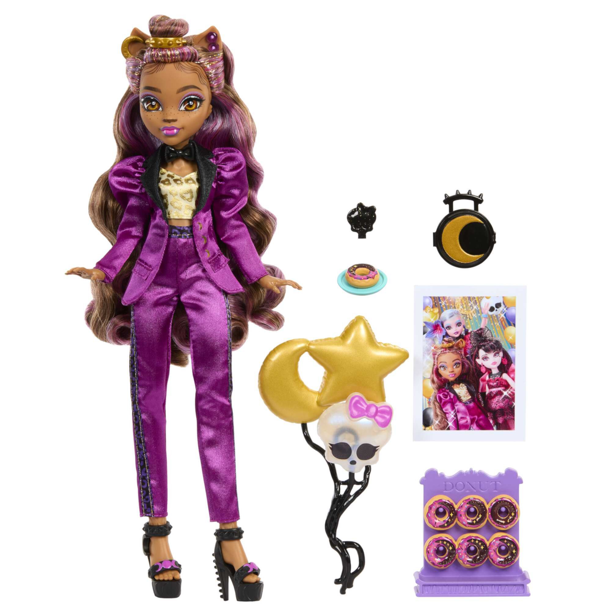 Monster High Clawdeen Wolf Fashion Doll in Monster Ball Party Fashion with Accessories, Collectible Monster High