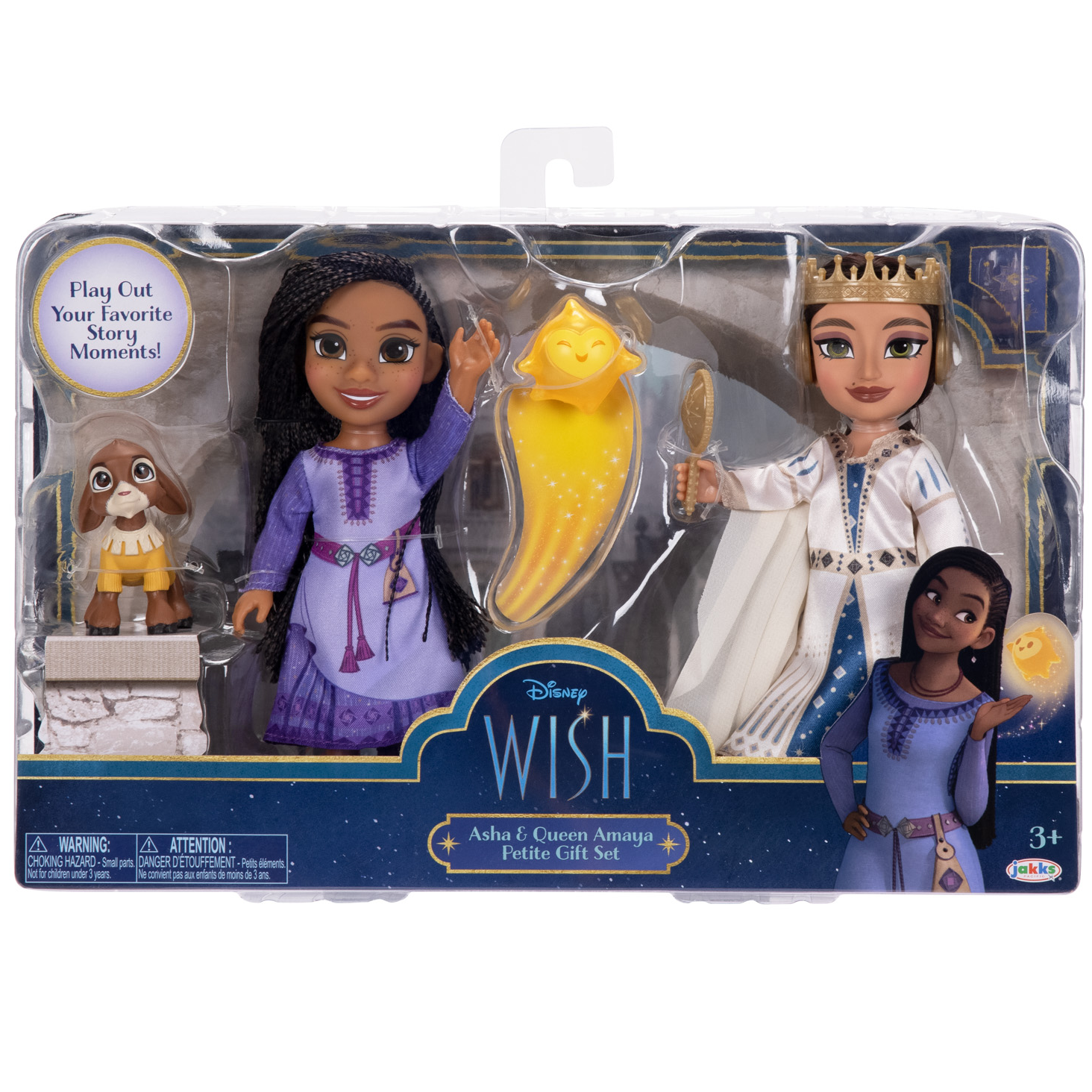 Disney Wish Asha & Queen Amaya 6 inch Petite Doll Gift Set Wish