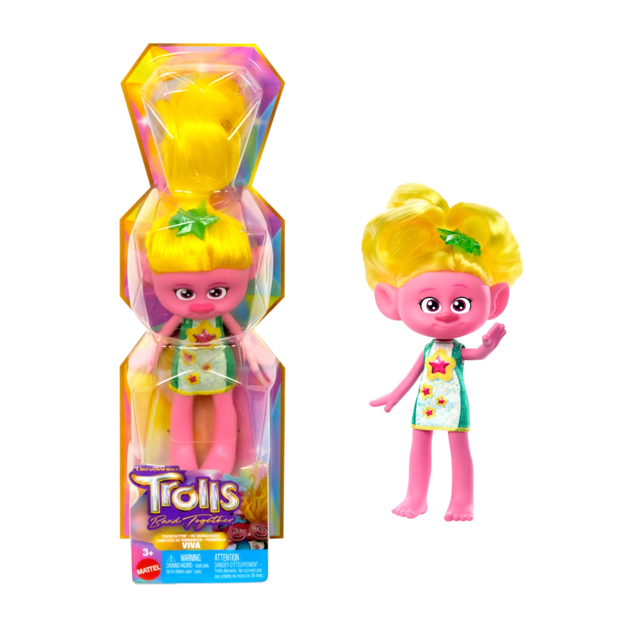 DreamWorks Trolls Band Together Trendsettin’ Viva Fashion Doll, Toys Inspired by the Movie Trolls