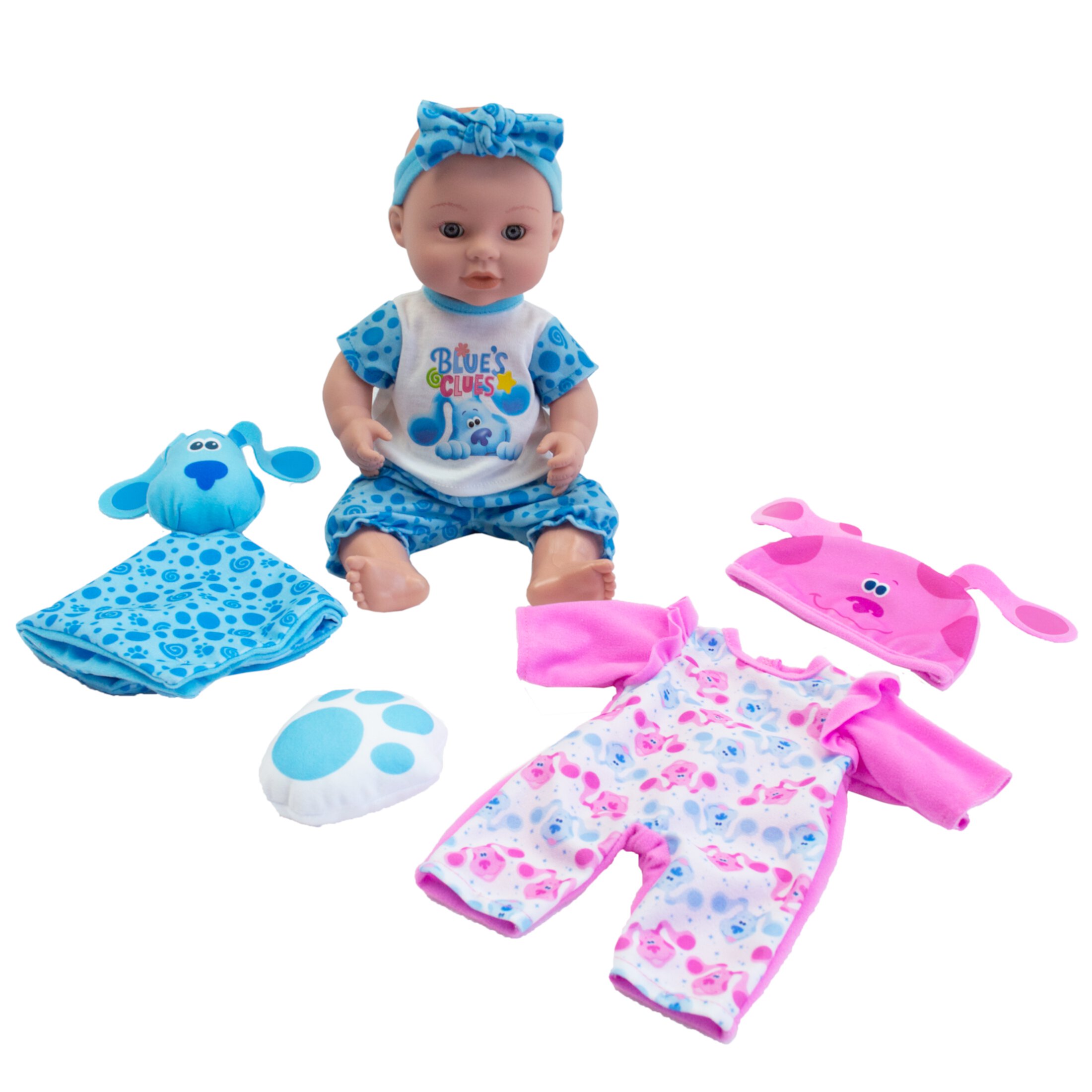 My Sweet Love Blue Clues & You Baby Doll Play Set, Light Skin Tone, 8 Pieces My Sweet Love