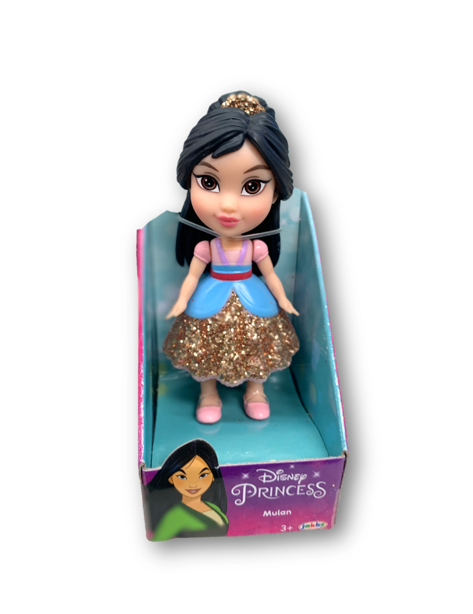 Disney Princess 2021 Mini Poseable Miniature 3.5 inch Toddler Doll Figure Mulan Disney Princess