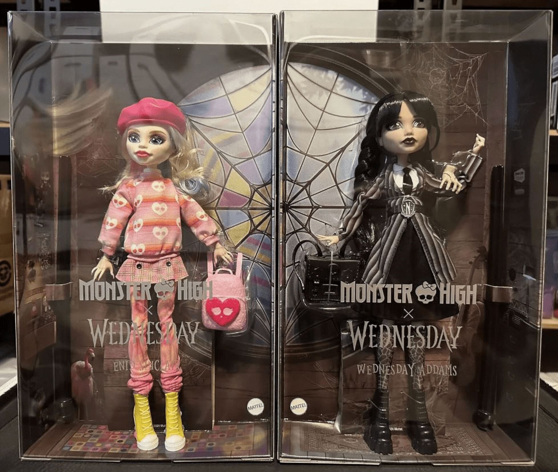 Monster High X Wednesday and Enid Sinclair Doll Bundle Set of 2 Monster High