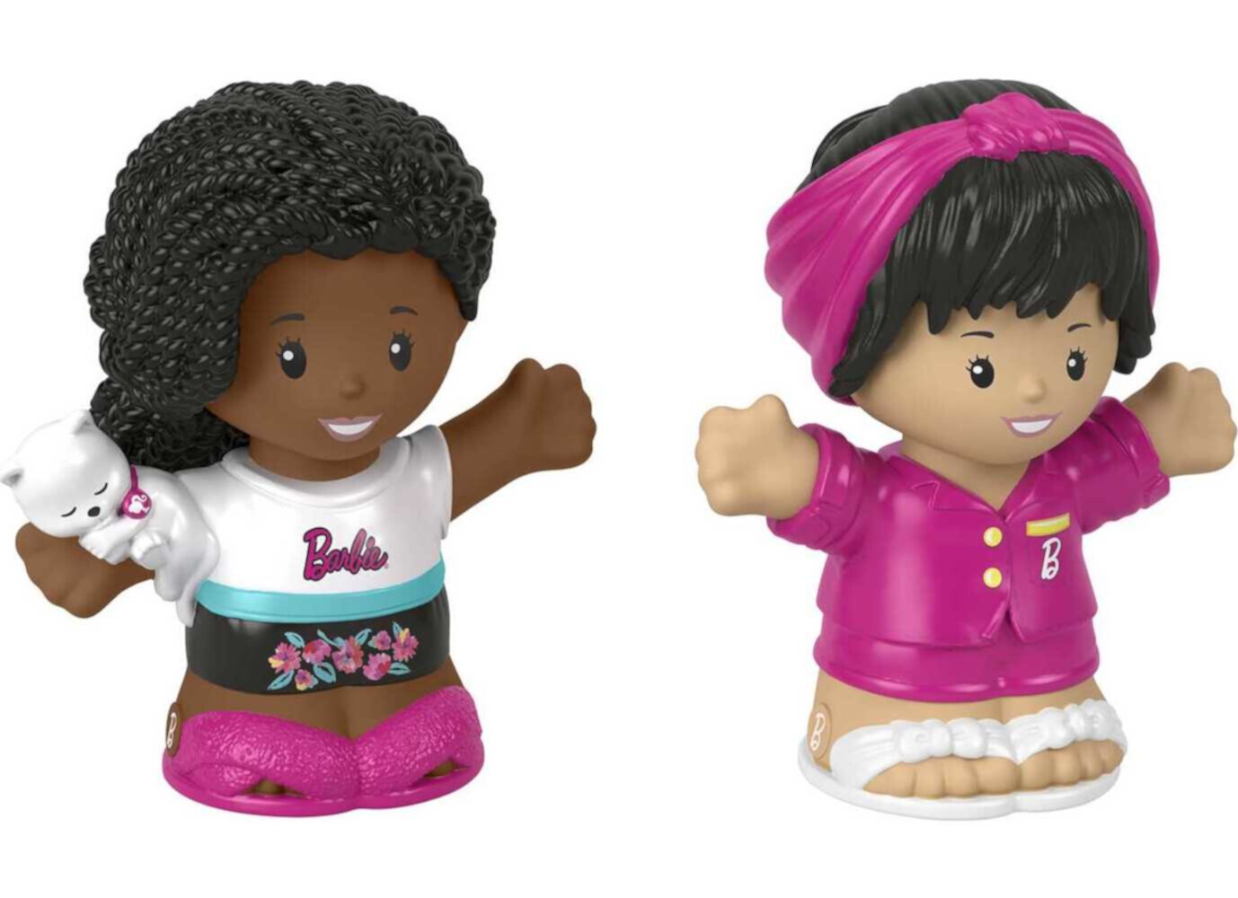 Fisher-Price Little People Barbie Sleepover Figure Pack, 2 Characters for Toddlers Little People