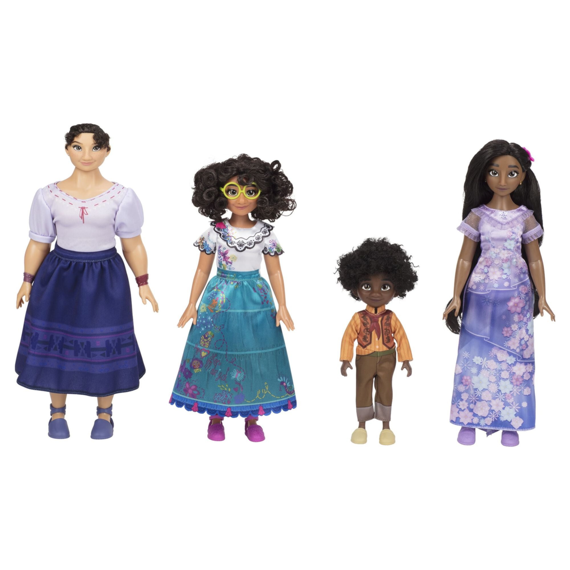 Disney Encanto Mirabel, Isabela, Luisa & Antonio Fashion Doll Gift Set Walmart Exclusive Children Ages 3+ Encanto