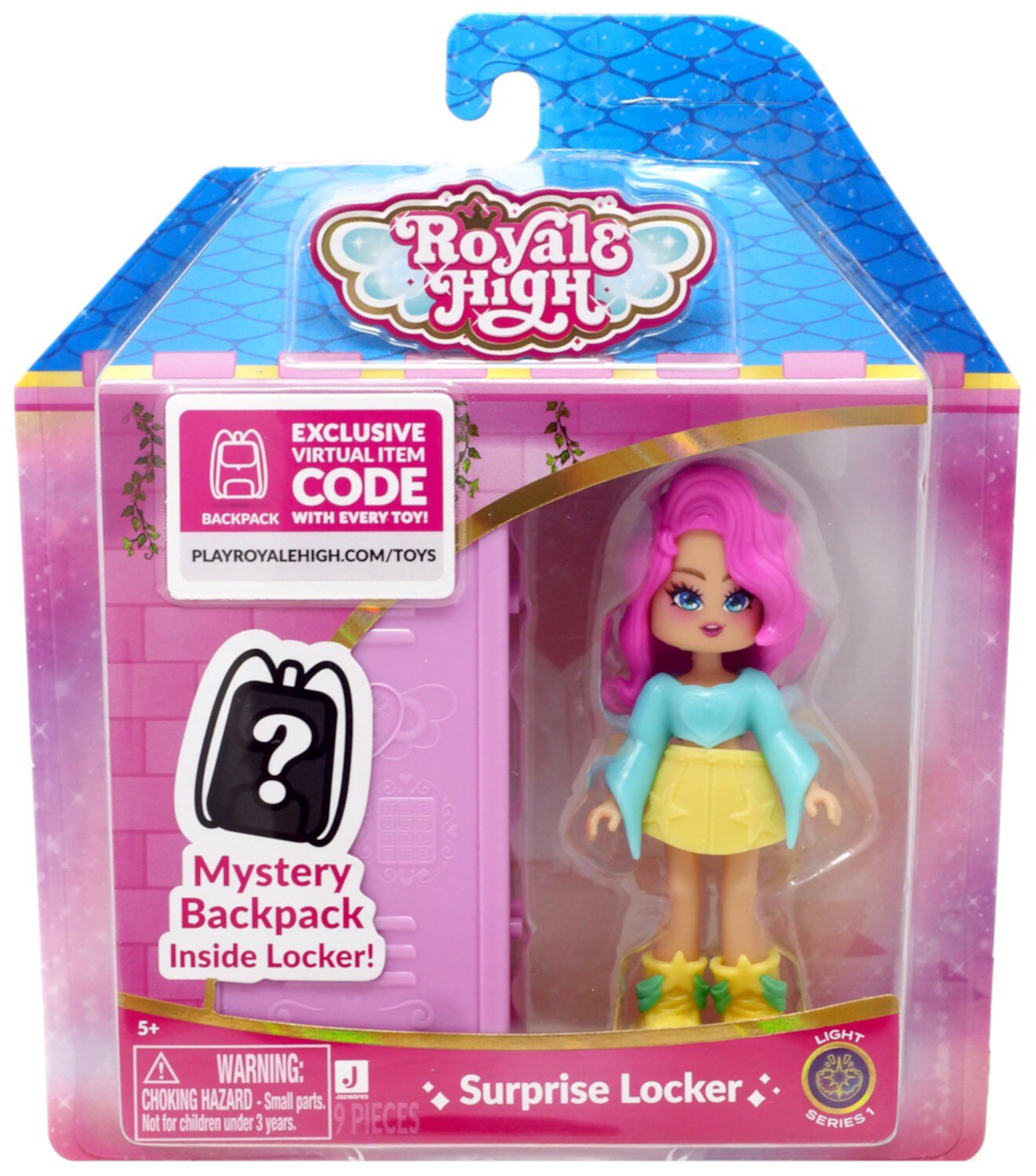 Royale High Surprise Locker Light Mini Doll (Mystery Backpack, Virtual Item Code) Jazwares