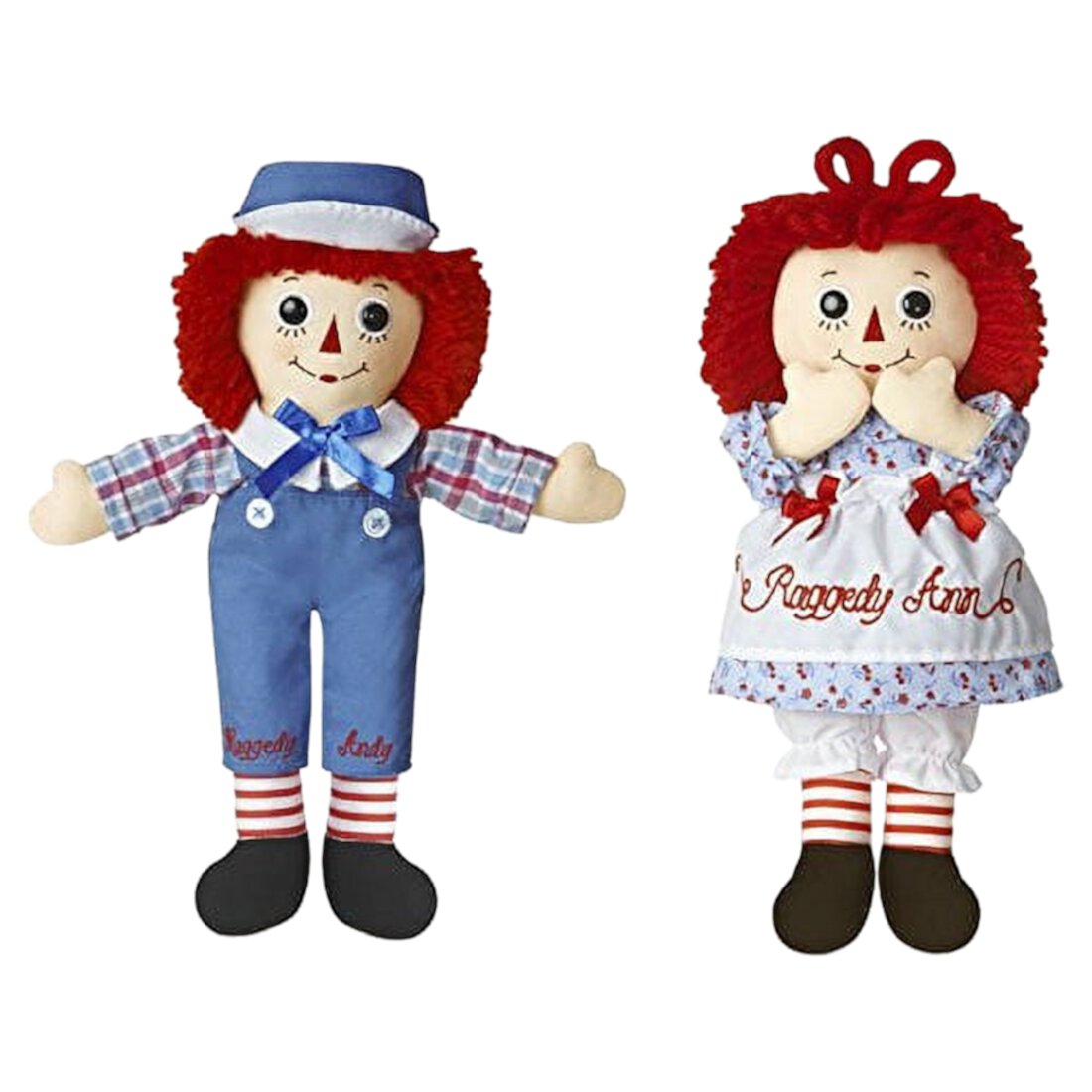 Aurora Bundle of 2 Dolls - 12'' Raggedy Ann & Raggedy Andy Aurora