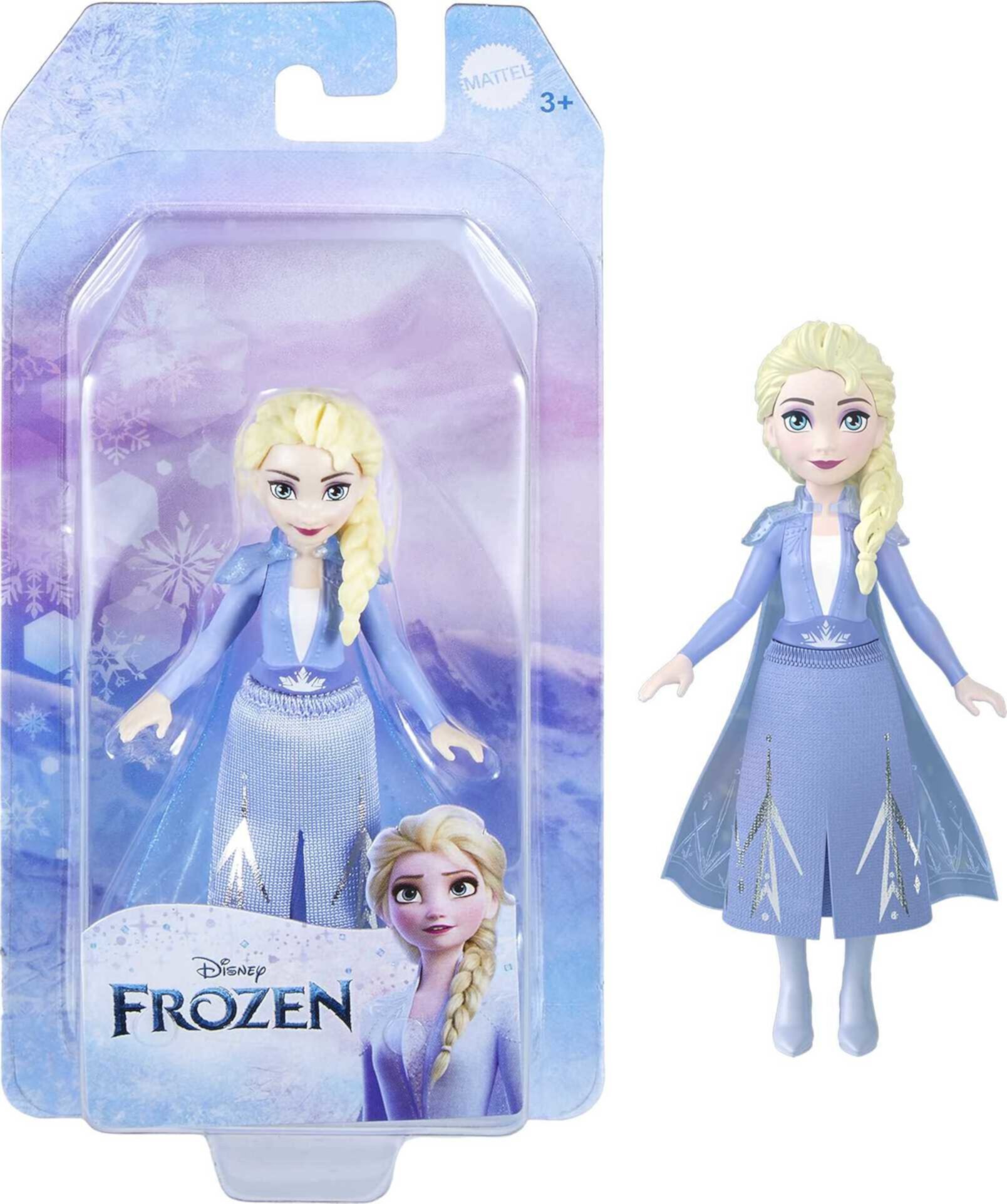 Disney Frozen Elsa Small Doll in Travel Look, Posable with Removable Cape & Skirt Disney Frozen