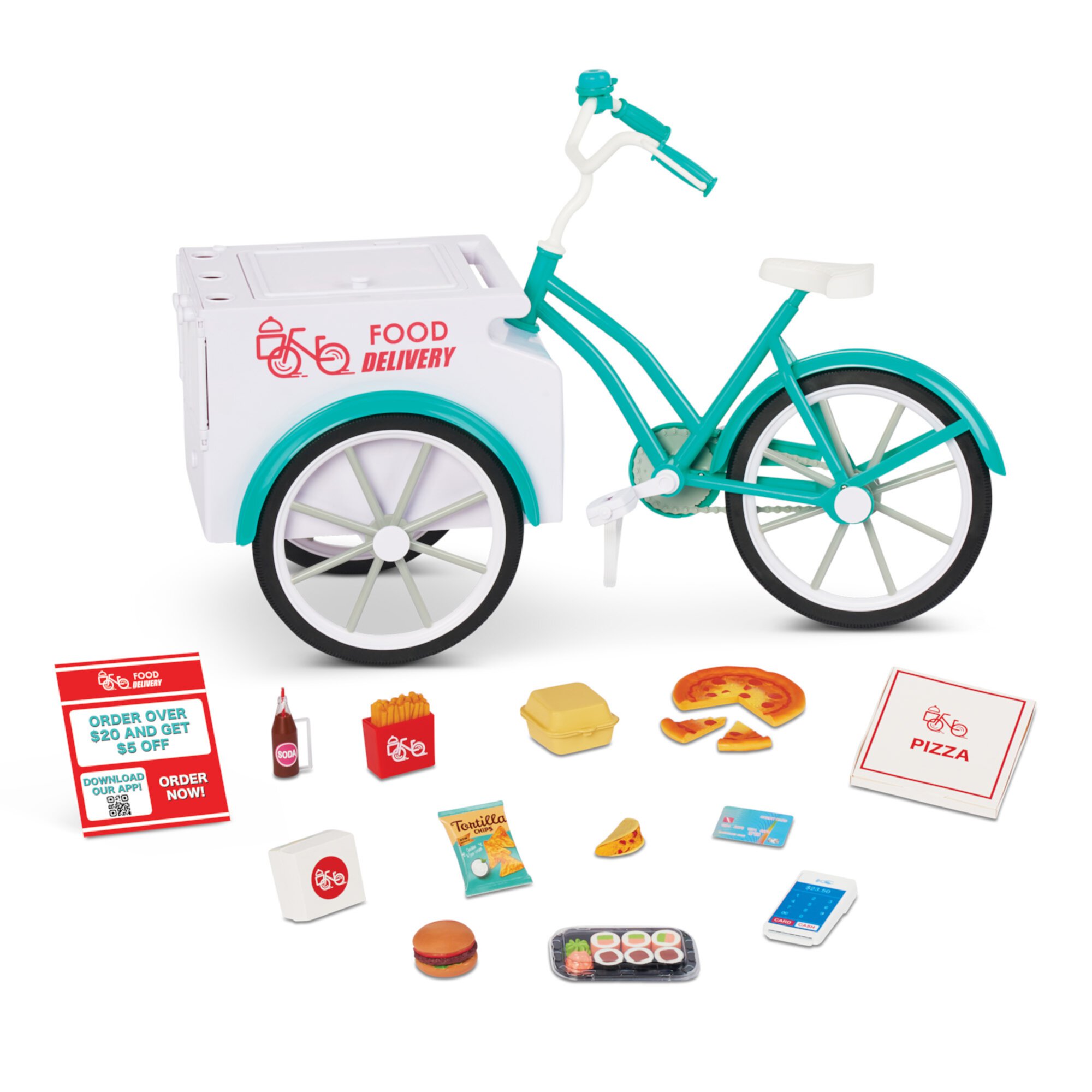 My Life As Food Delivery Tricycle Play Set for 18 inch Dolls - Mint My Life as