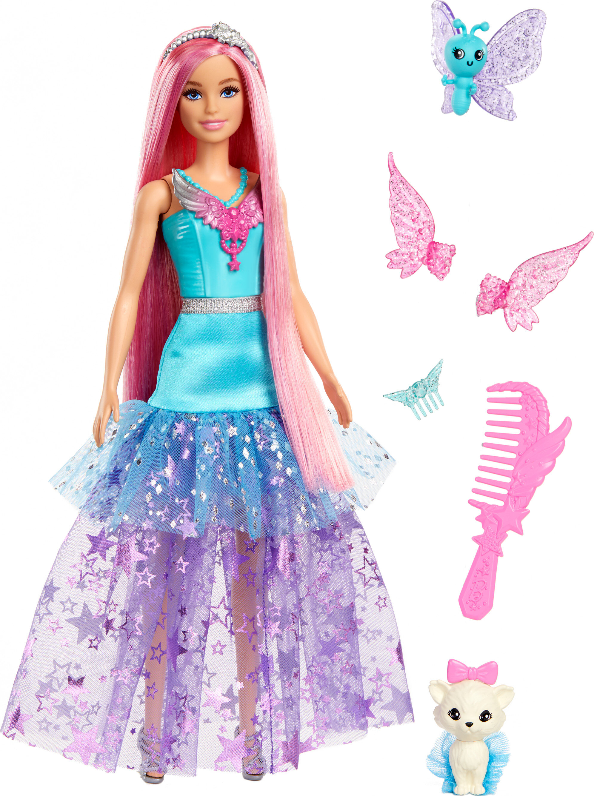 Barbie Doll with 2 Fantasy Pets, Barbie “Malibu” from Barbie A Touch of Magic Visit the Barbie Store