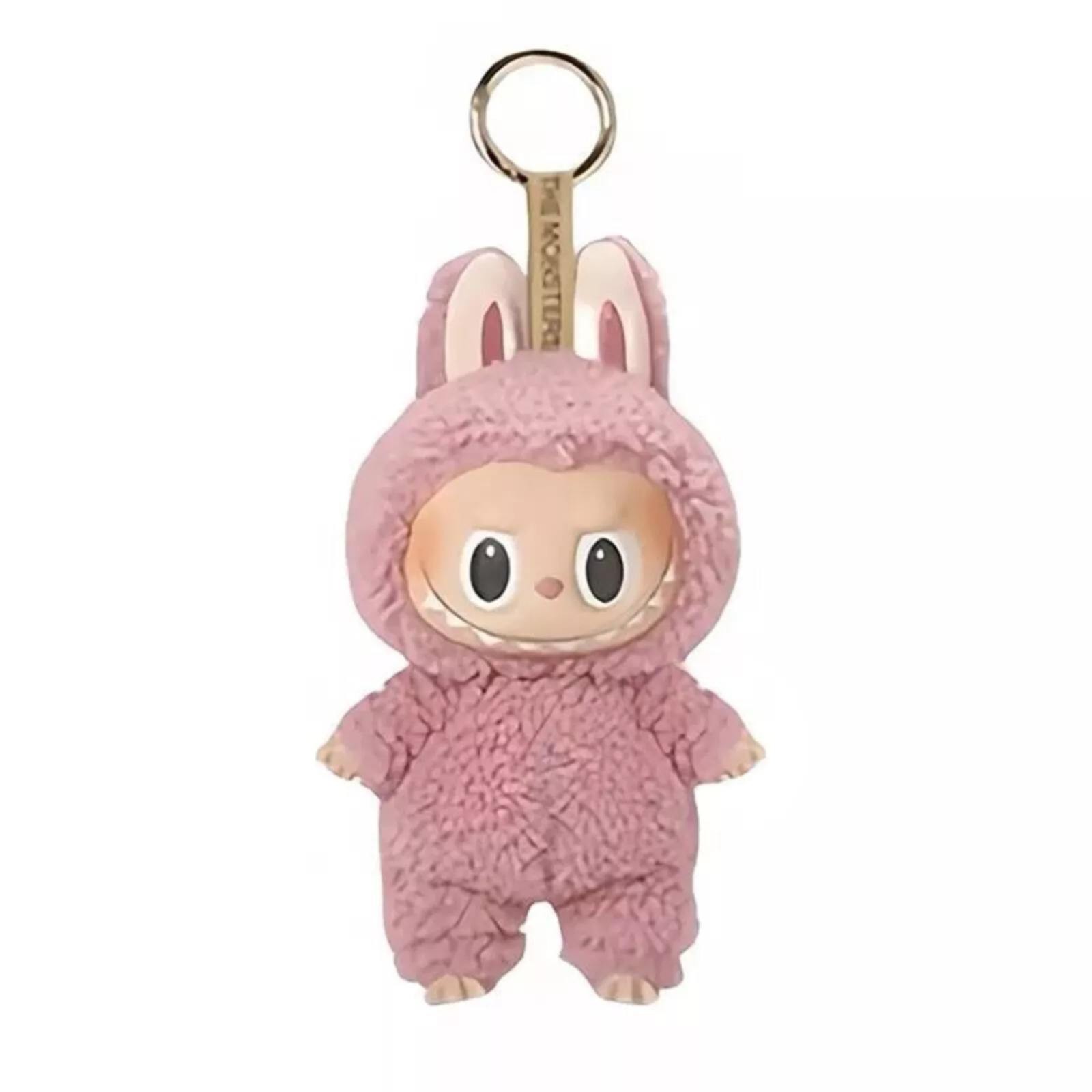 10PC POP MART Labubu Macaron Plush Keychain - 6.69 Inch Collectible Monster Toy Figure for Kids & Adults, Multic Uikceten