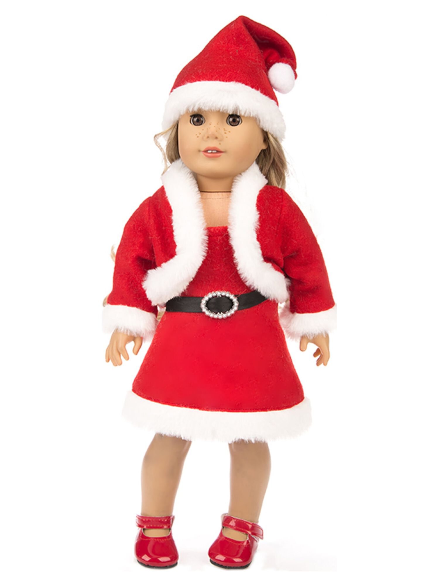 Christmas Doll Outfit Dress Clothes Accessories Lot For 18 inch American Girl Our Generation My Life Doll Licupiee