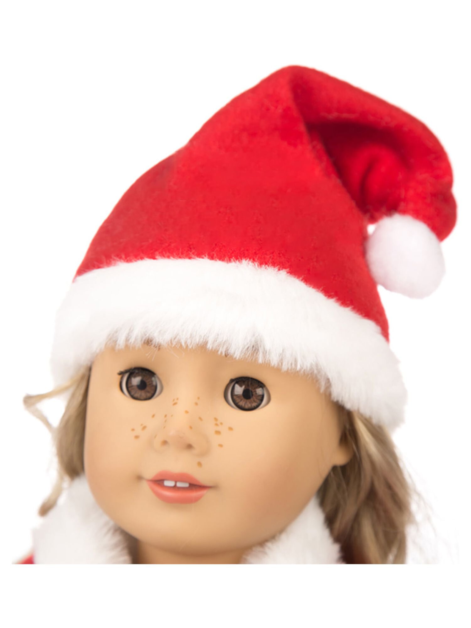 SHIBAOZI 18 inch Christmas Doll Outfit Dress Clothes with Hat Accessories Lot For American Girl Our Generation My Life Doll SHIBAOZI