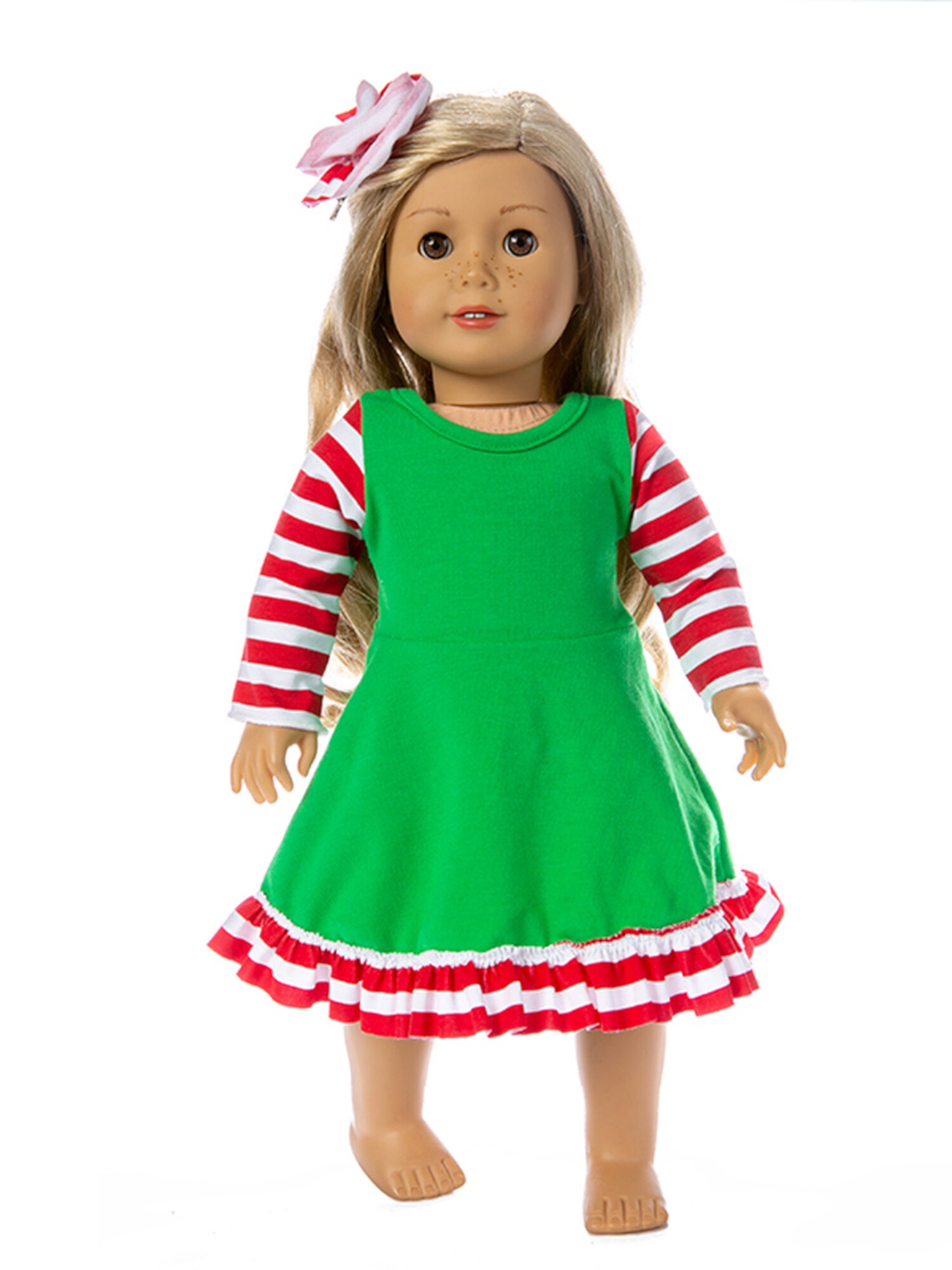 Christmas Doll Outfit Dress Clothes Accessories Lot For 18 inch American Girl Our Generation My Life Doll Licupiee