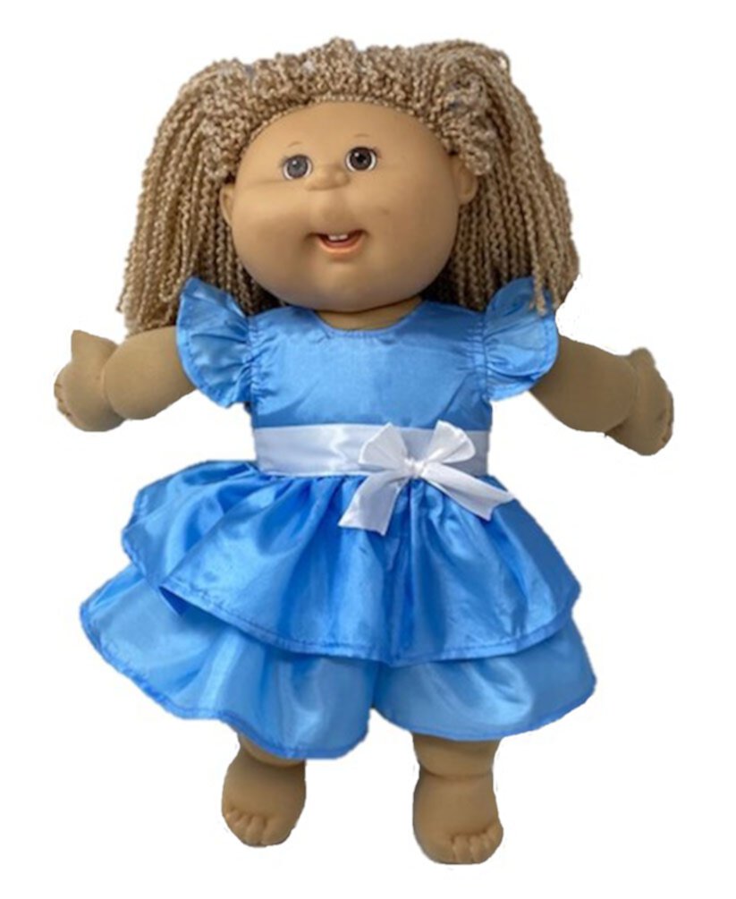 Doll Clothes Superstore Blue Ruffle Dress Fits Cabbage Patch Kid Dolls Doll Clothes Superstore