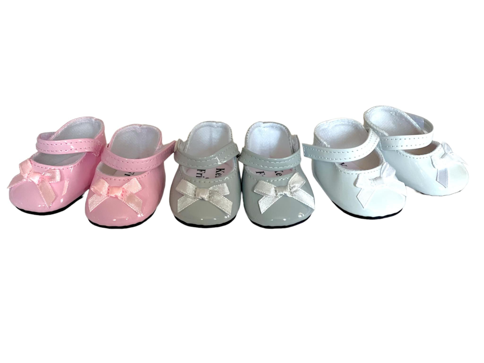 18 Inch Doll Shoes- 3 Pairs of Mary Janes Fits 18 Inch Fashion Girl Dolls My Brittany's