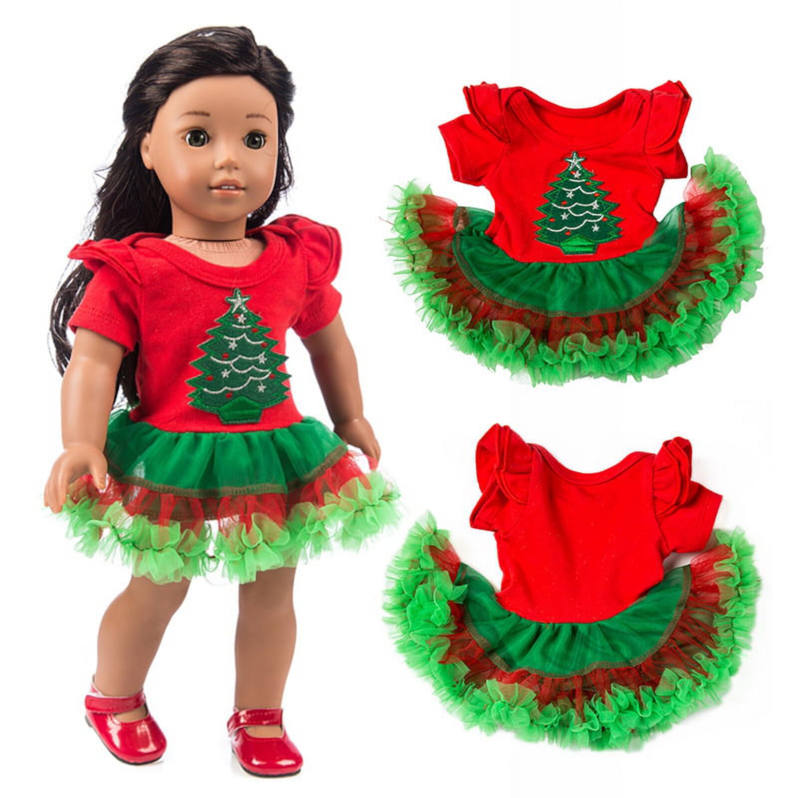 Christmas Doll Outfit Dress Clothes Accessories Lot For 18 inch American Girl Our Generation My Life Doll Jkerther