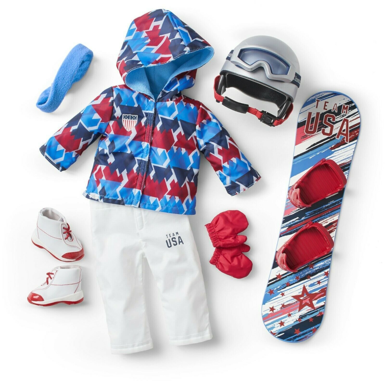 American Girl Team USA Snowboarding Olympics Clothes Outfit Set for 18" Dolls (Doll Sold Separately) American Girl