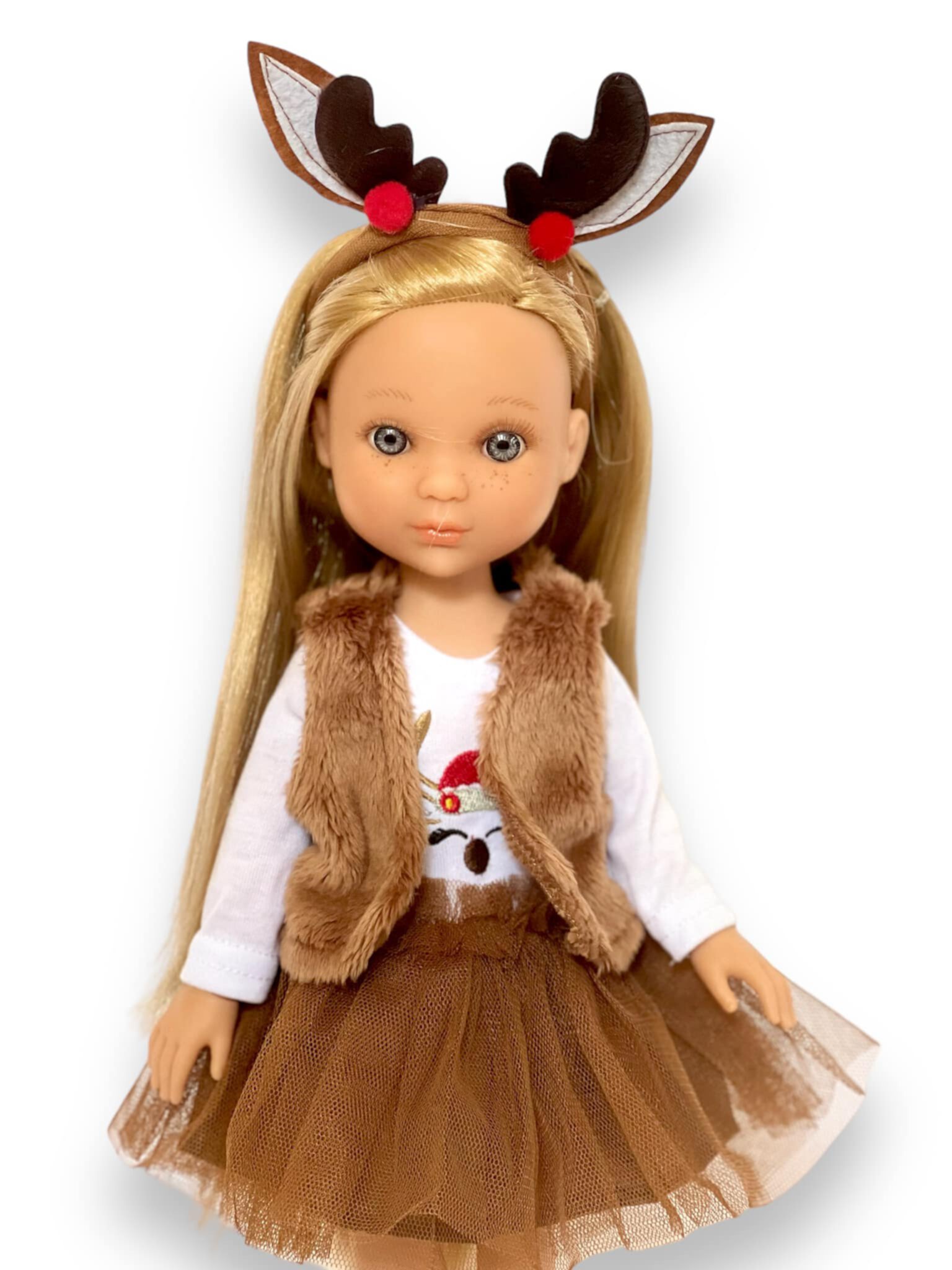 Holiday Reindeer Outfit Fits 14 Inch Dolls/14 Inch Doll Clothes My Brittany's