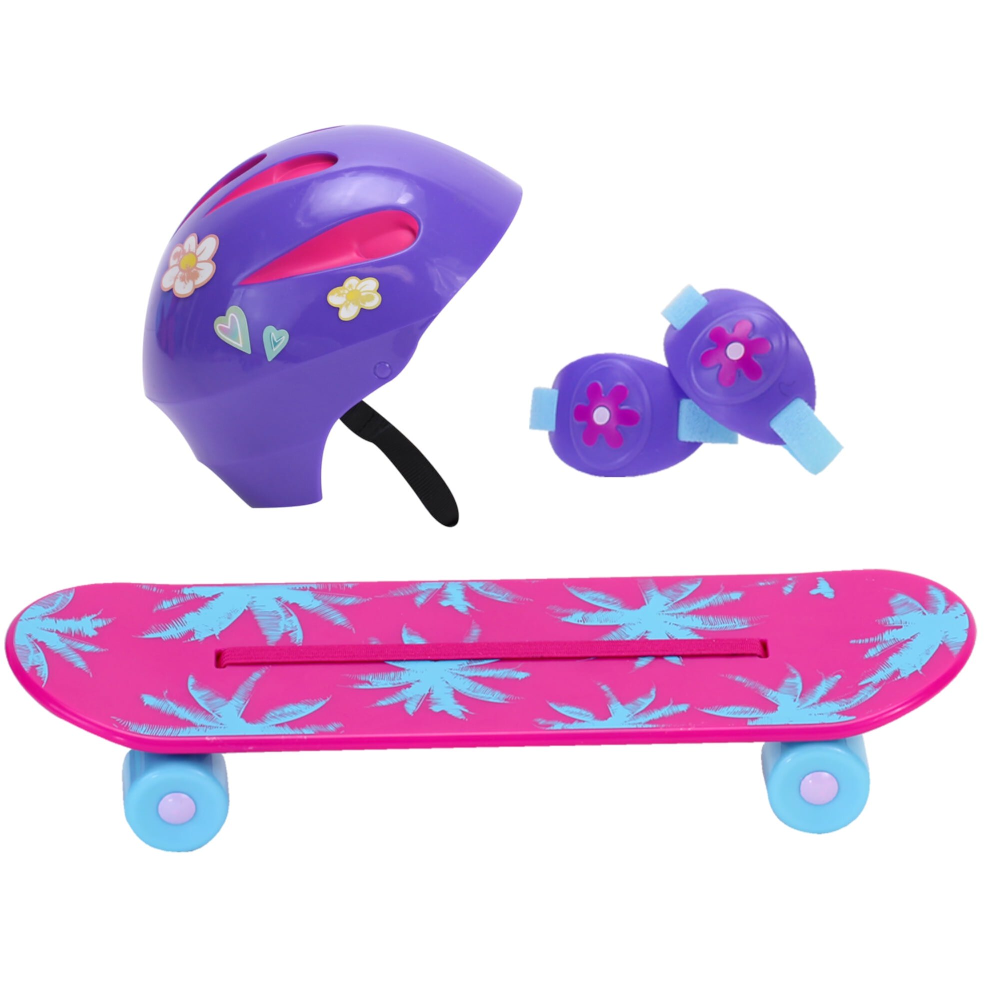 Sophia’s Skateboard, Helmet and Knee Pads Set for 18" Dolls, Multicolor Sophia's