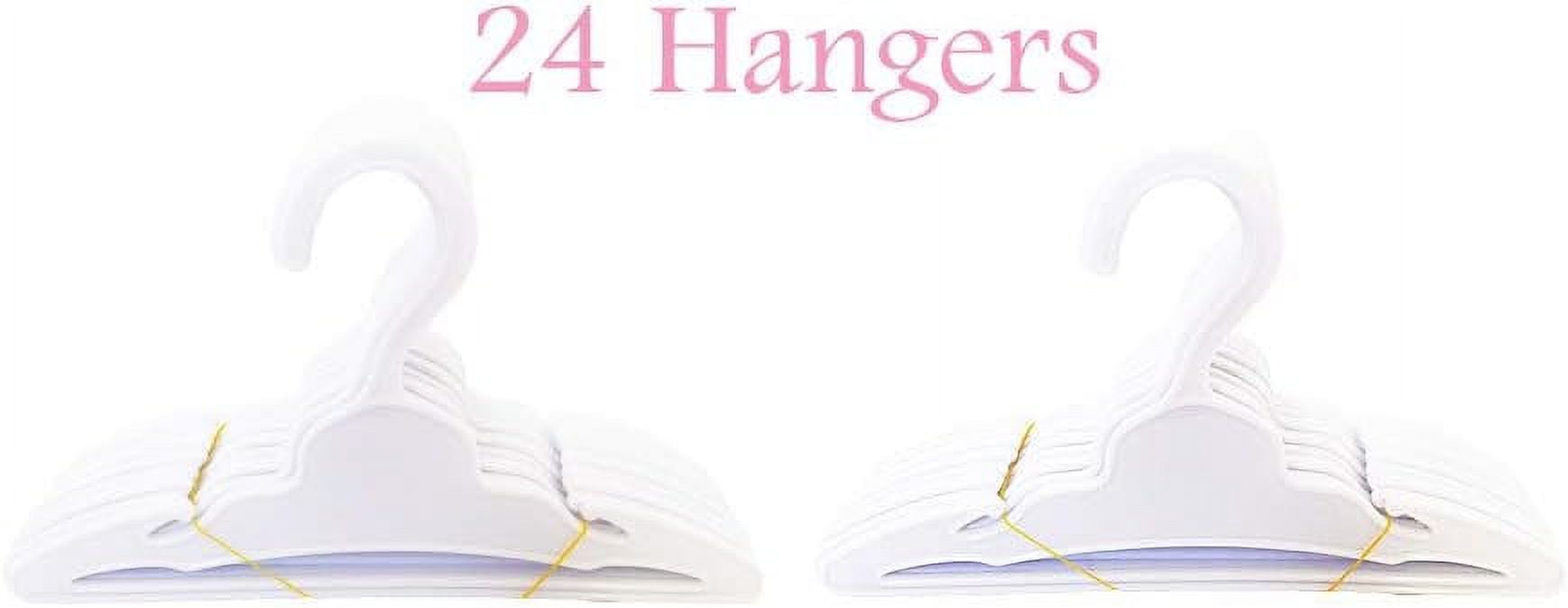 MBD 24 White Hangers Fits 18 Inch Doll Clothes- Doll Clothes Hangers My Brittany's