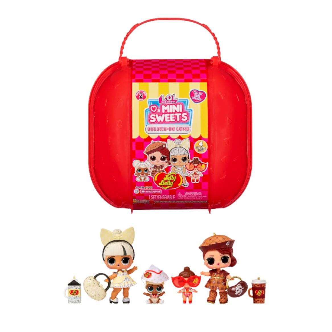 LOL Surprise Loves Mini Sweets Deluxe Series 2 with 4 Dolls, Accessories, Limited Edition Dolls, Candy Theme, Jelly Belly Theme, Collectible Dolls- Great gift for Girls age 4+ L.O.L. Surprise!